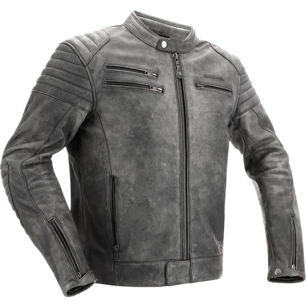 1CHAR1100-50 - Richa Charleston Leather Motorcycle Jacket 50 Titanium (UK 40)