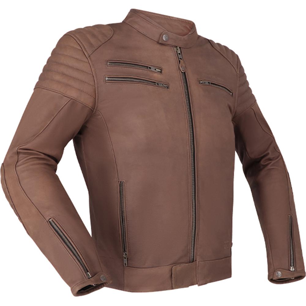 CHARLE1001-56 - Richa Charleston Leather Motorcycle Jacket 56 Brown (UK 46)