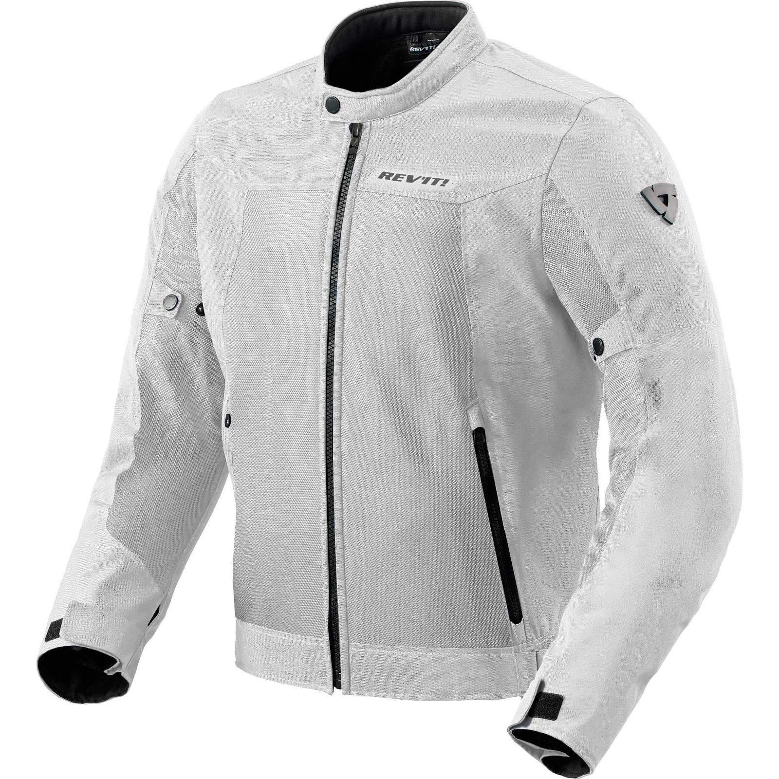 FJT330 - 0170-M - Rev It Eclipse 2 Motorcycle Jacket M Silver