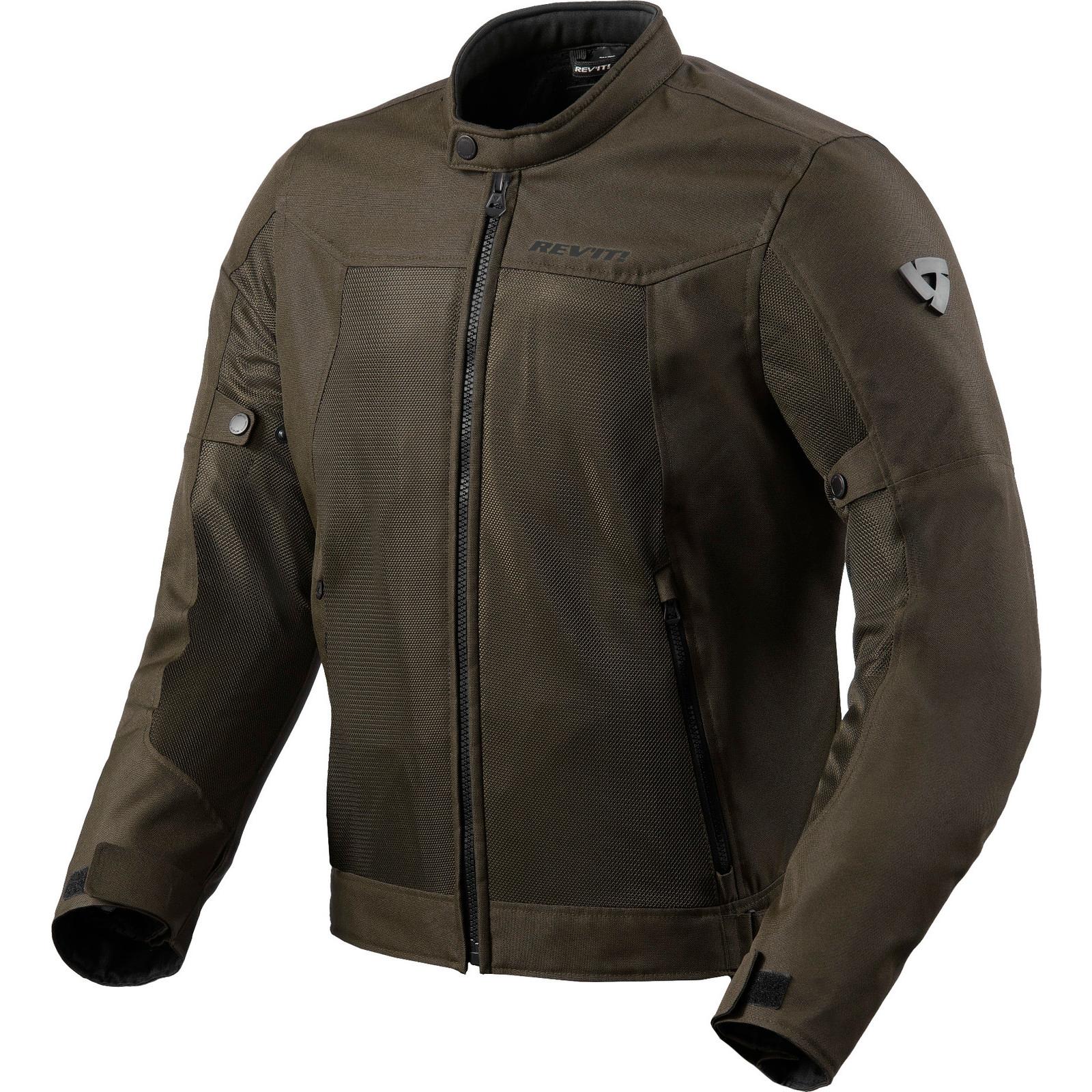 FJT330 - 0120-4XL - Rev It Eclipse 2 Motorcycle Jacket 4XL Black Olive
