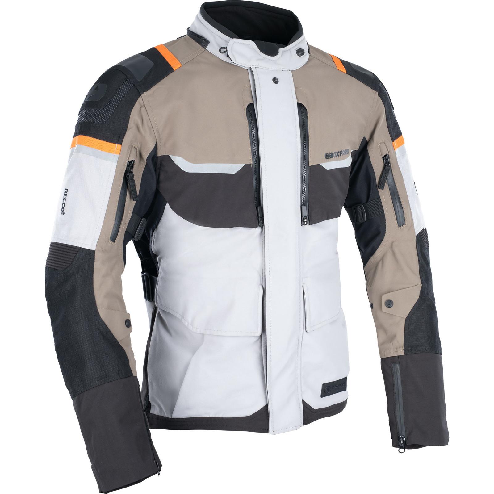 TM211102S - Oxford Stormland Dry2Dry Motorcycle Jacket S Desert Black Orange