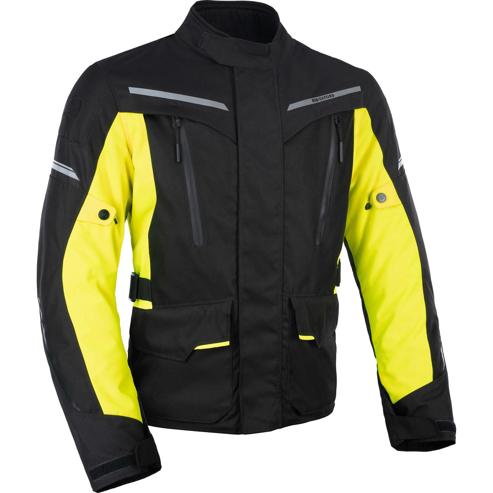 TM2221034XL - Oxford Metro 2.0 Motorcycle Jacket 4XL Black Fluo