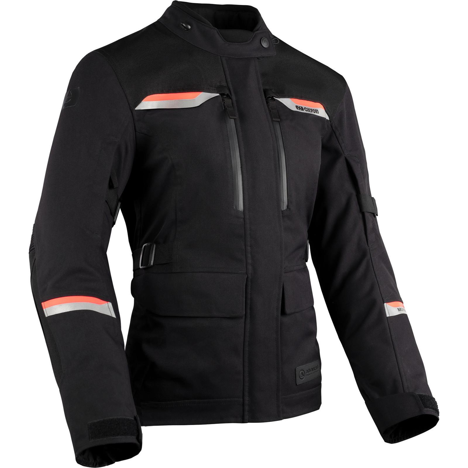 TW22110216 - Oxford Mondial 2.0 Ladies Motorcycle Jacket 16 Black Coral