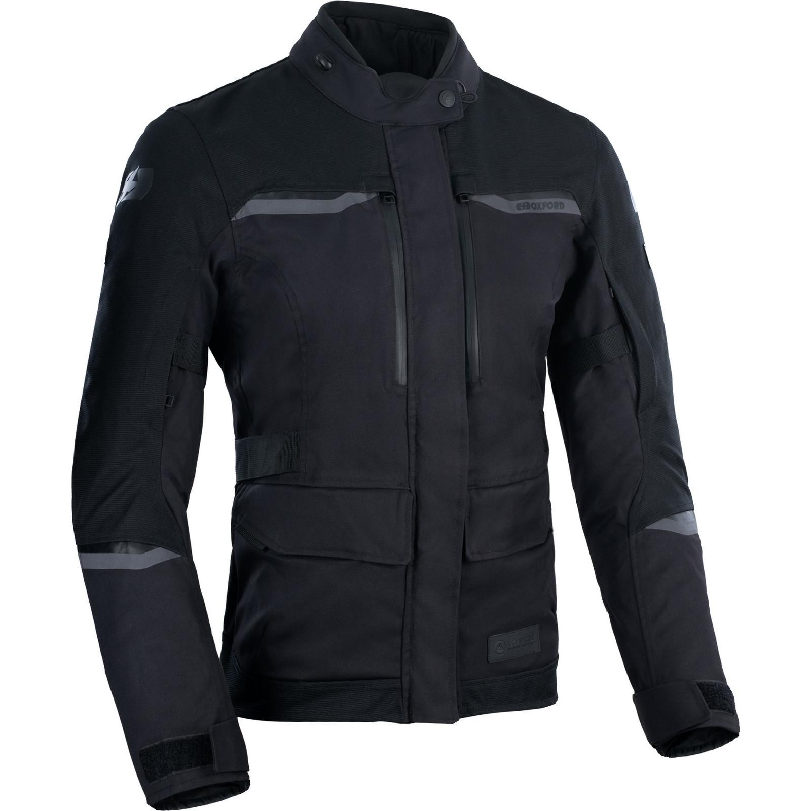 TW22110108 - Oxford Mondial 2.0 Ladies Motorcycle Jacket 8 Stealth Black