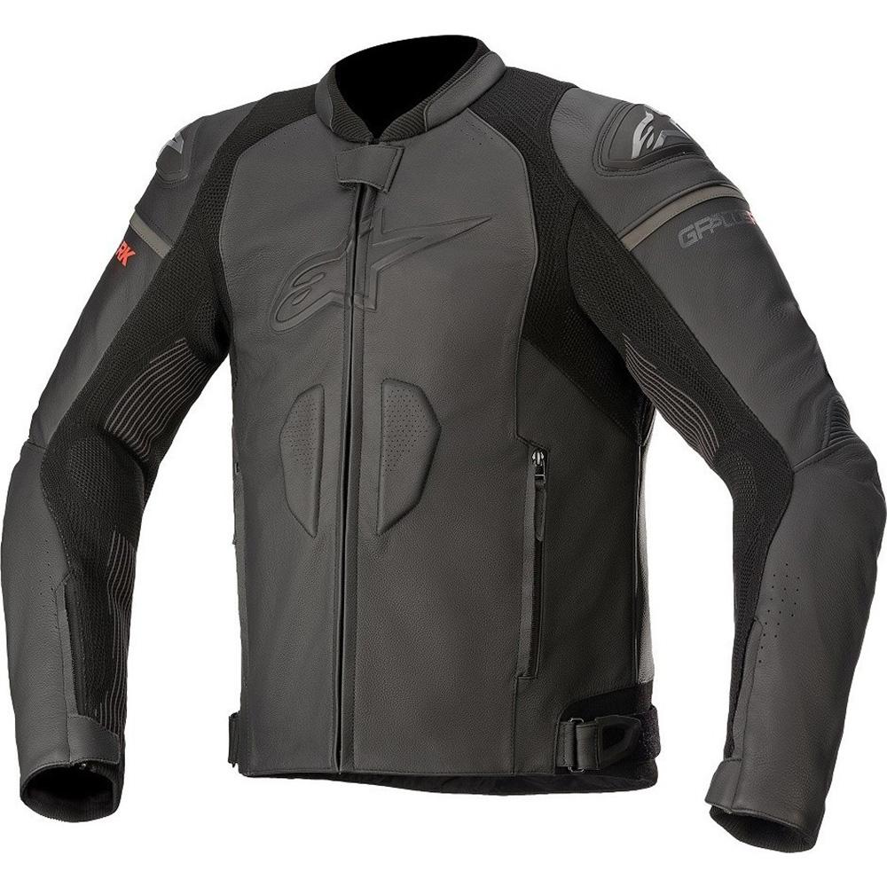 3100321 1100 54 - Alpinestars GP Plus R V3 Rideknit Leather Motorcycle Jacket 54 Black Black (UK 44)