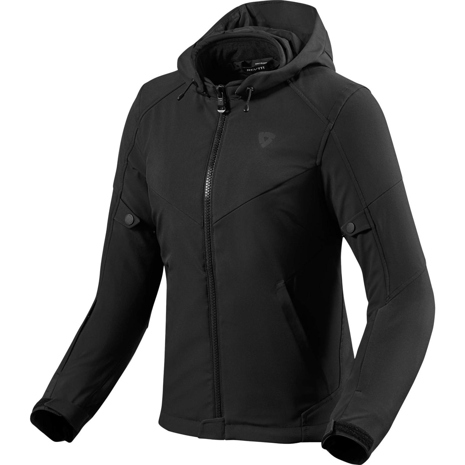 FJT283 - 0010-L34 - Rev It Afterburn H2O Ladies Motorcycle Jacket 34 Black (UK 6)