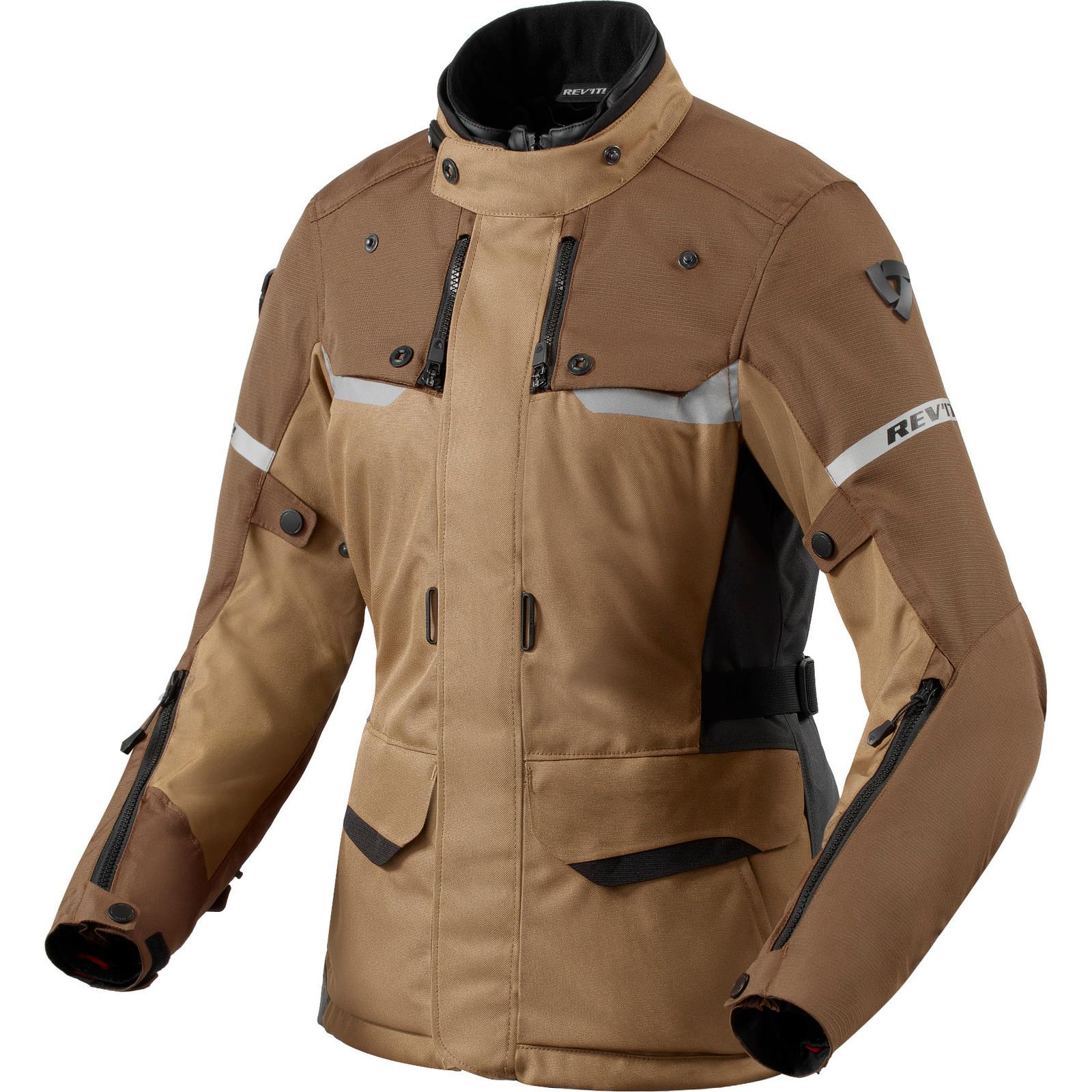 FJT344 - 7090-L42 - Rev It Outback 4 H2O Ladies Motorcycle Jacket 42 Brown Brown (UK 14)