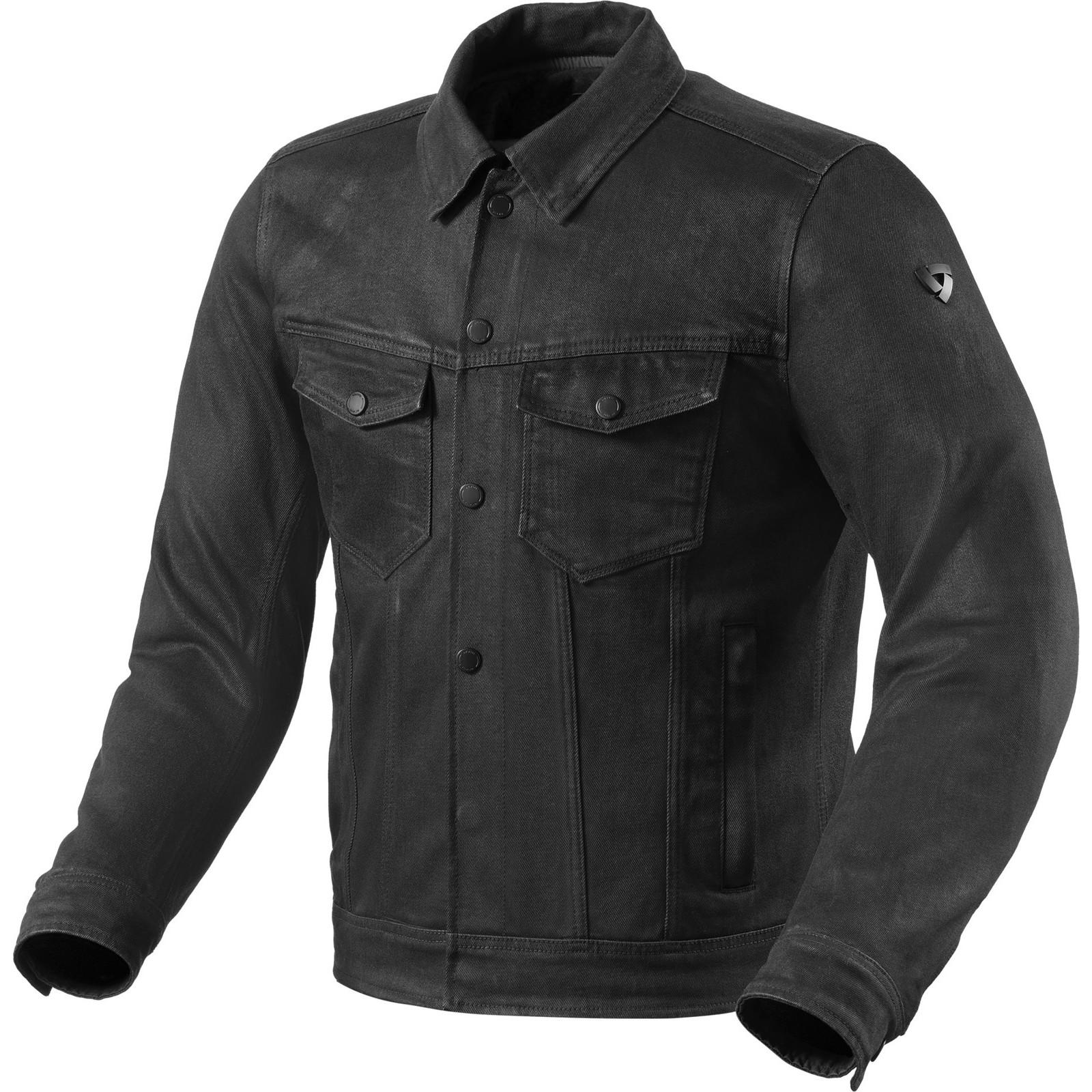 FJT342 - 6010-L - Rev It Trucker Motorcycle Jacket L Black