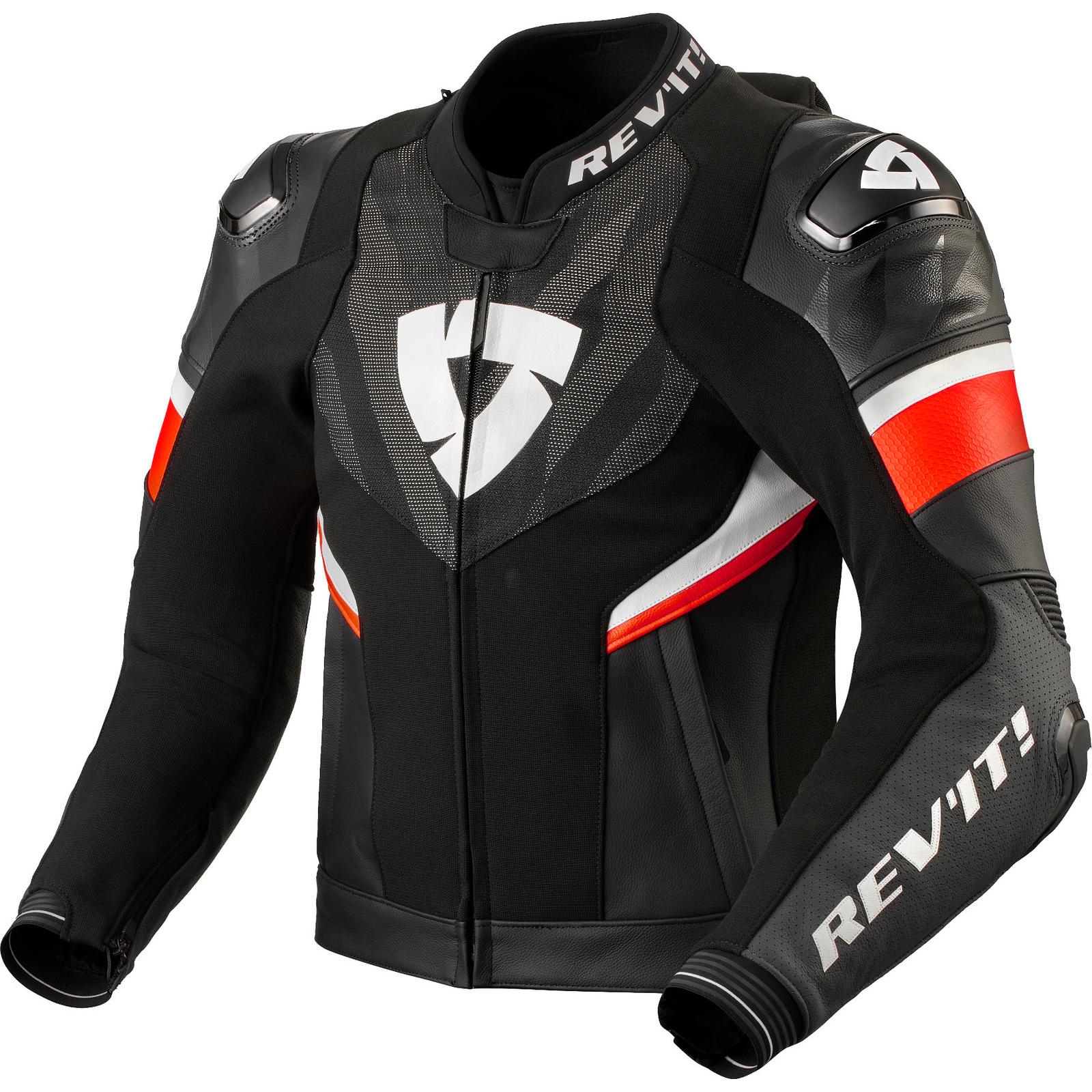 FJL138 - 1270-M48 - Rev It Hyperspeed 2 Pro Motorcycle Jacket 48 Black Neon Red (UK 38)