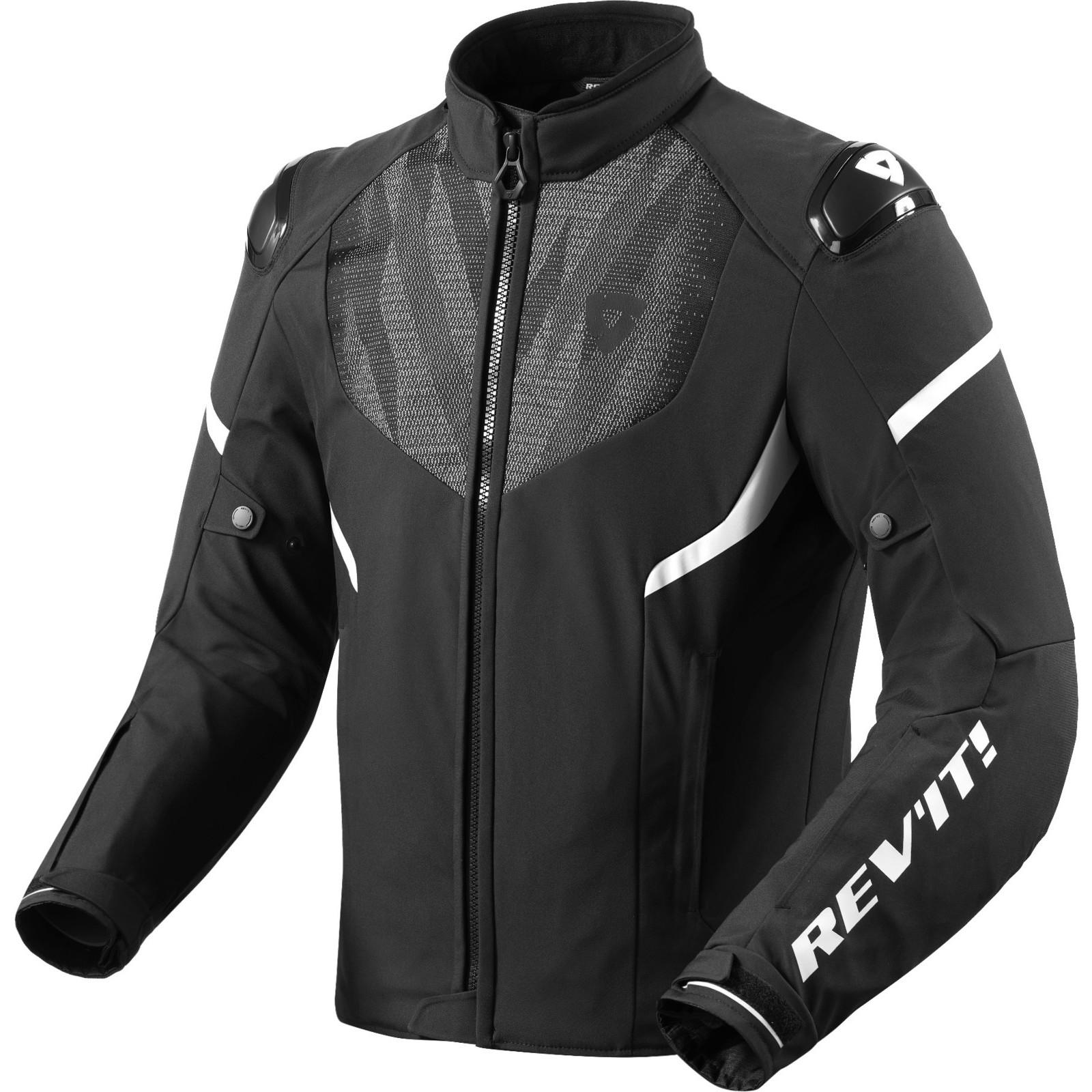 FJT338 - 1600-L - Rev It Hyperspeed 2 H2O Motorcycle Jacket L Black White