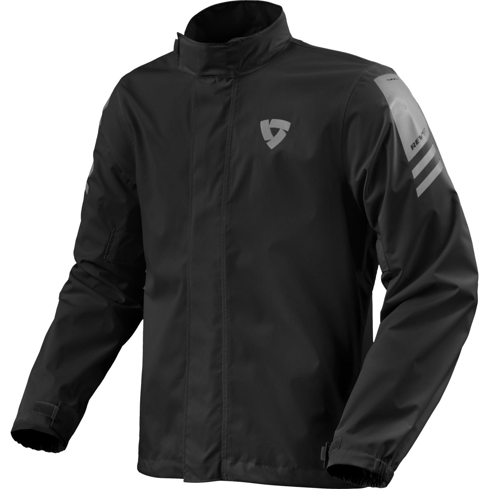 FRC023 - 0010-3XL - Rev It Cyclone 4 H2O Motorcycle Rain Jacket 3XL Black