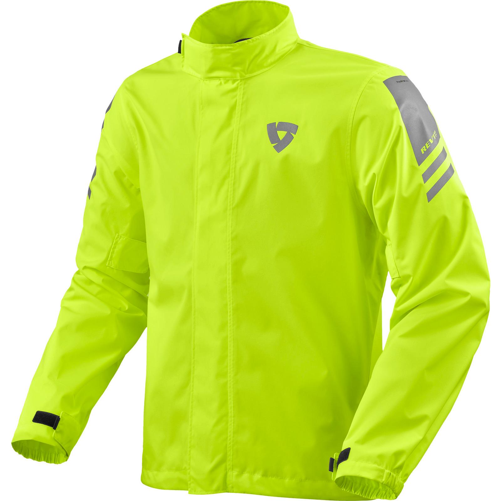 FRC023 - 0410-XL - Rev It Cyclone 4 H2O Motorcycle Rain Jacket XL Neon Yellow