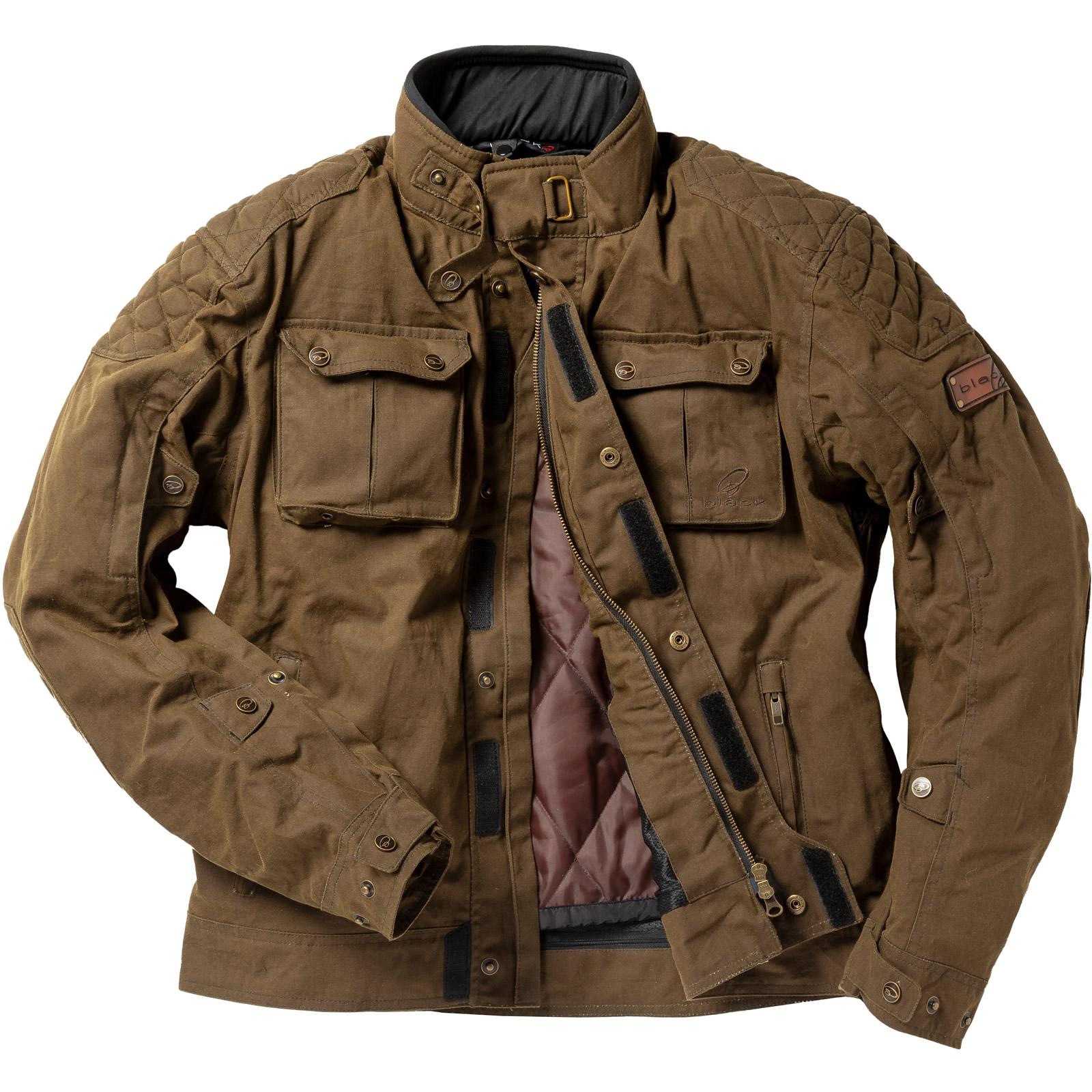 Black Pendle Wax Motorcycle Jacket 5XL Olive Brown