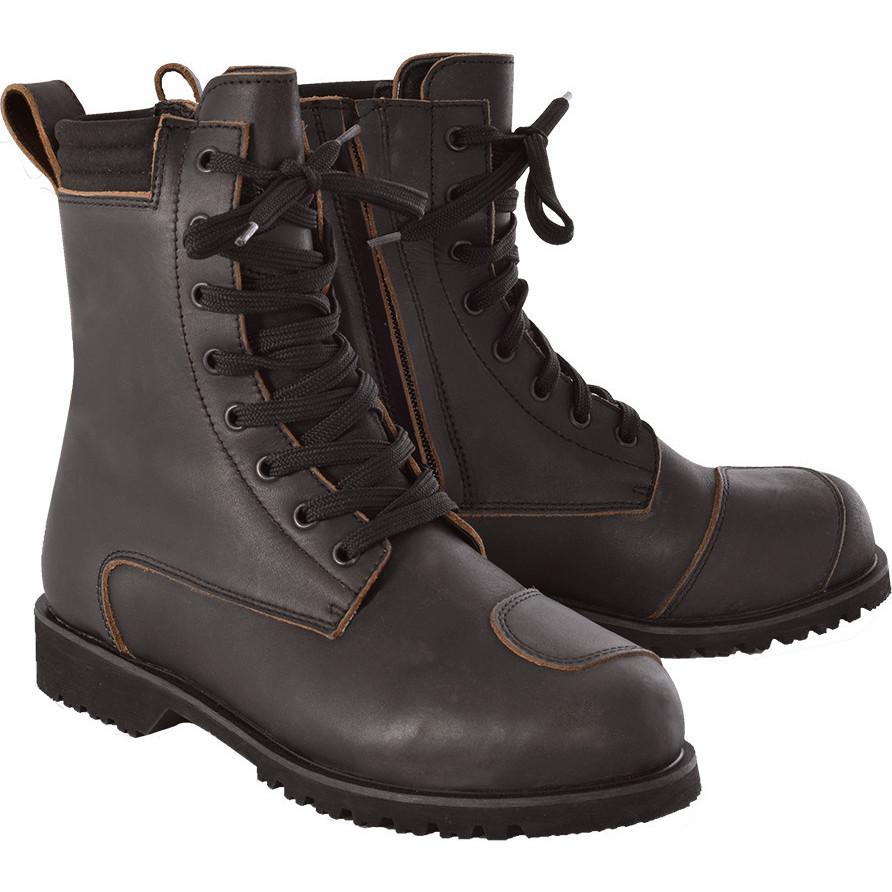 BW12139 - Oxford Magdalen Ladies Leather Motorcycle Boots 39 Brown (UK 6)