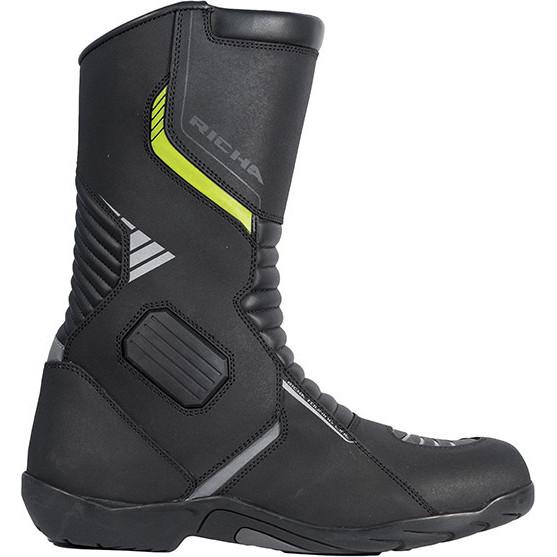 Richa Vortex CE Leather Motorcycle Boots 43 Black (UK 9)