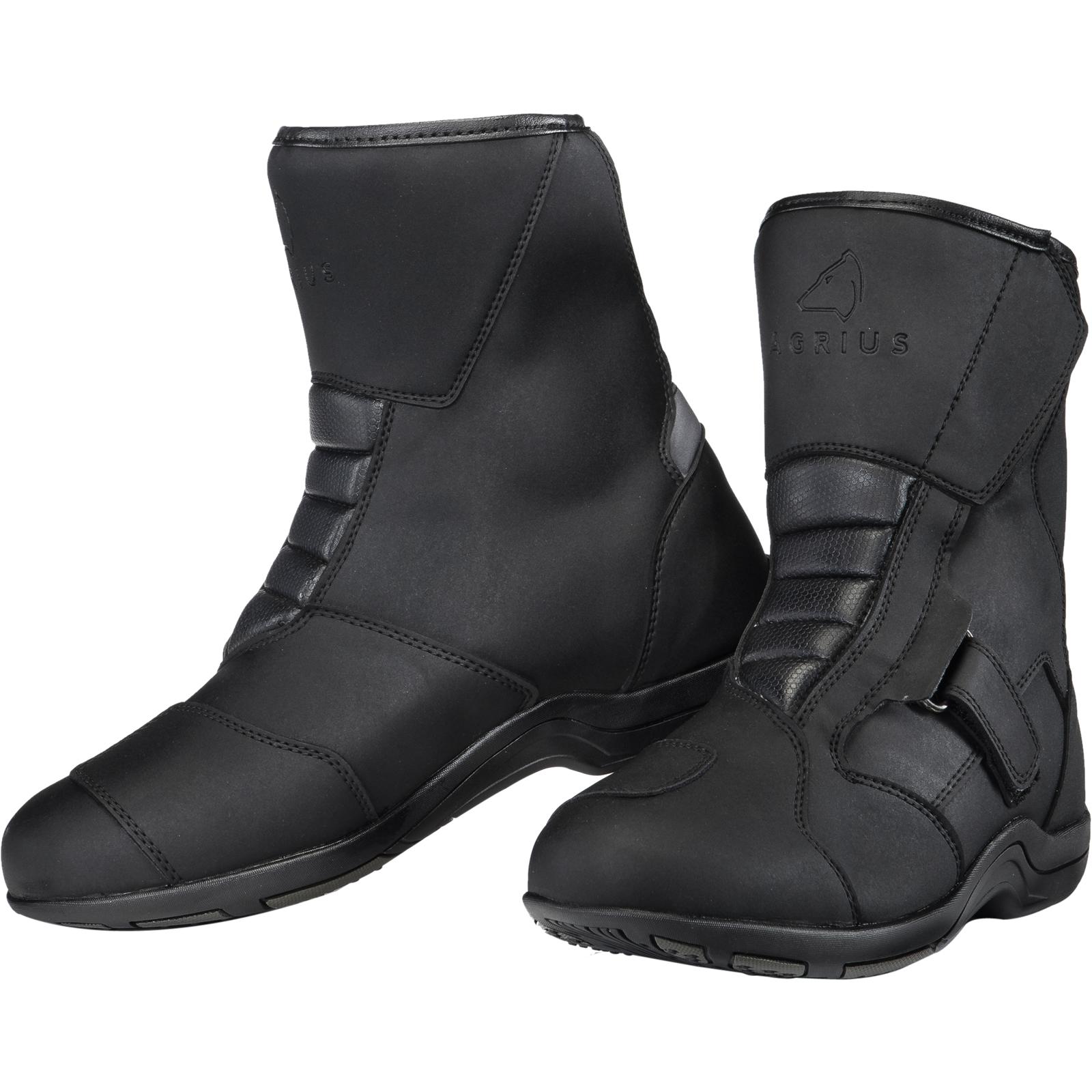 Agrius Taurus WP Mid Motorcycle Boots 41 Black (UK 7)
