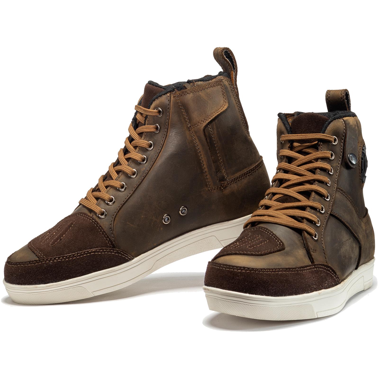 Black Street Ankle Motorcycle Boots 45 Brown (UK 11)