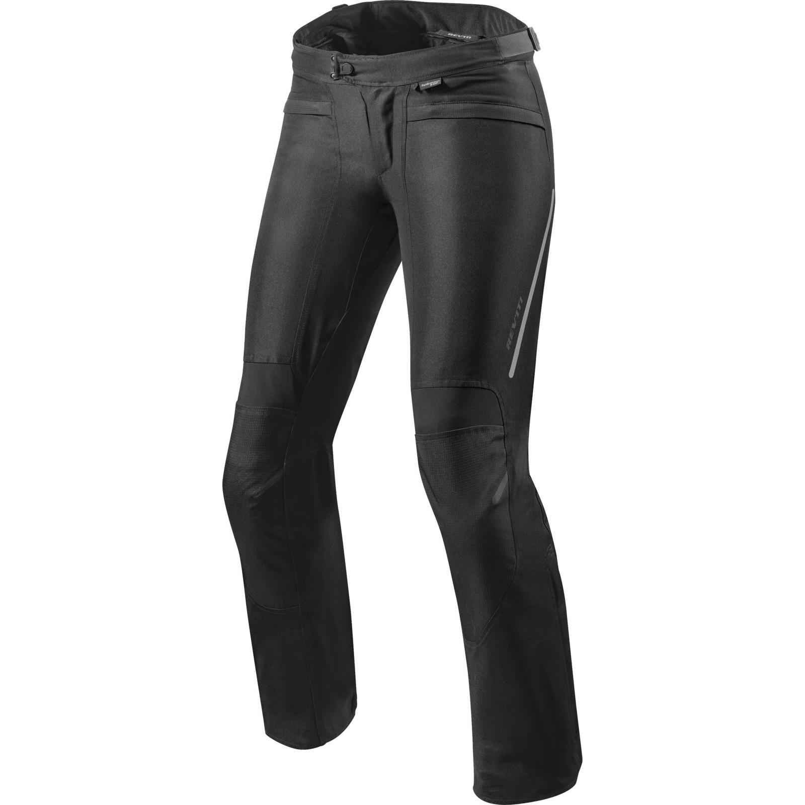 FPT092 - 0012-L36 - Rev It Factor 4 Ladies Motorcycle Trousers 36 Black Short (UK 8)