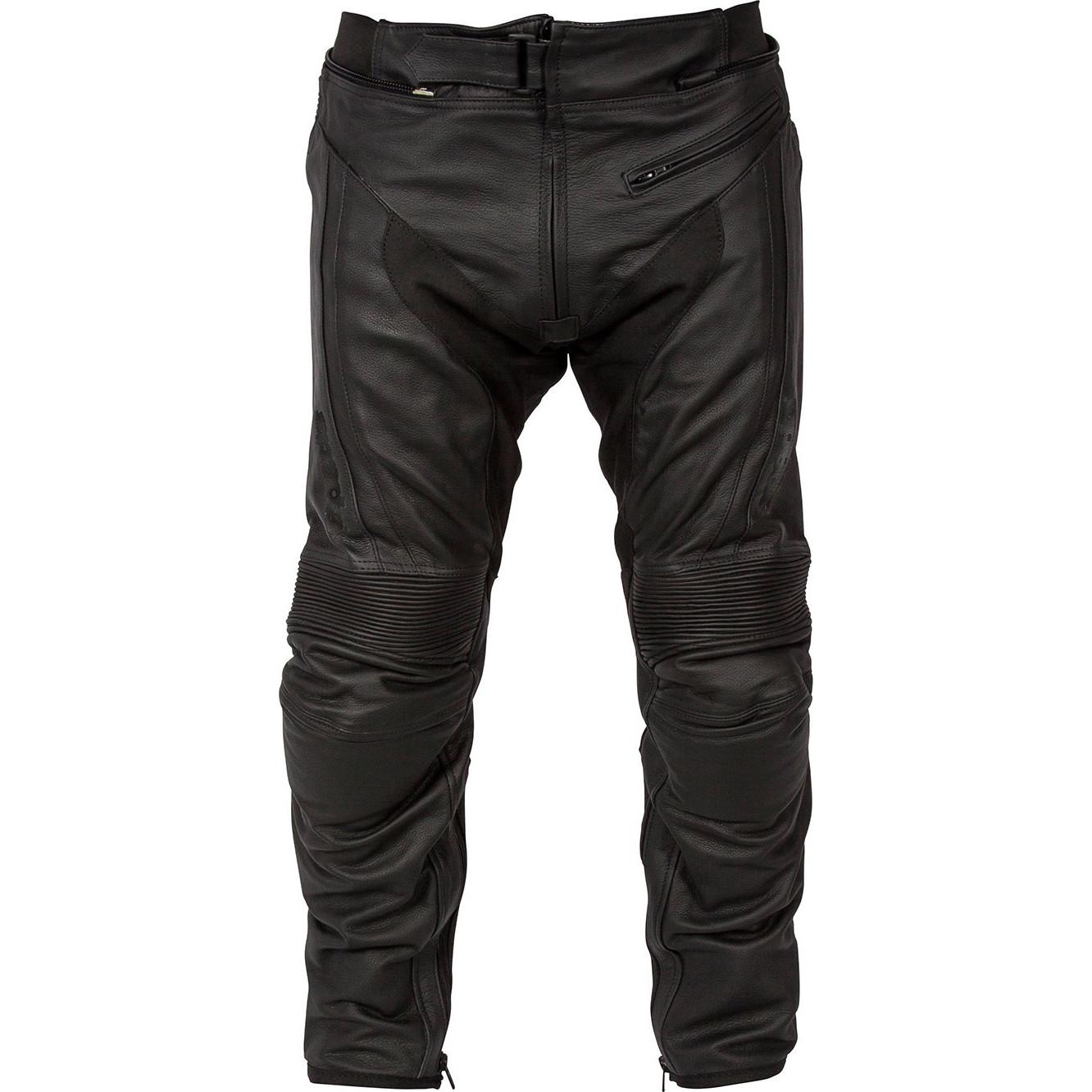 Spada Everider CE Leather Motorcycle Trousers 32 Black