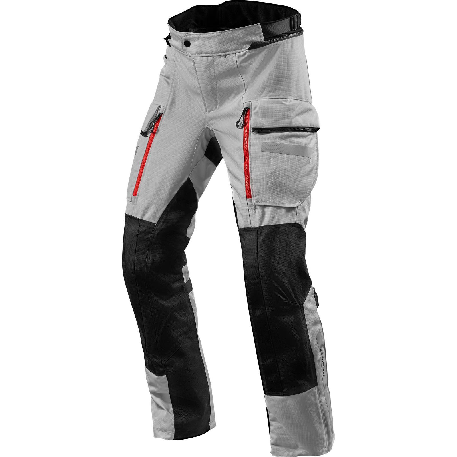 FPT104 - 4011-3XL - Rev It Sand 4 H2O Motorcycle Trousers 3XL Silver Black Standard