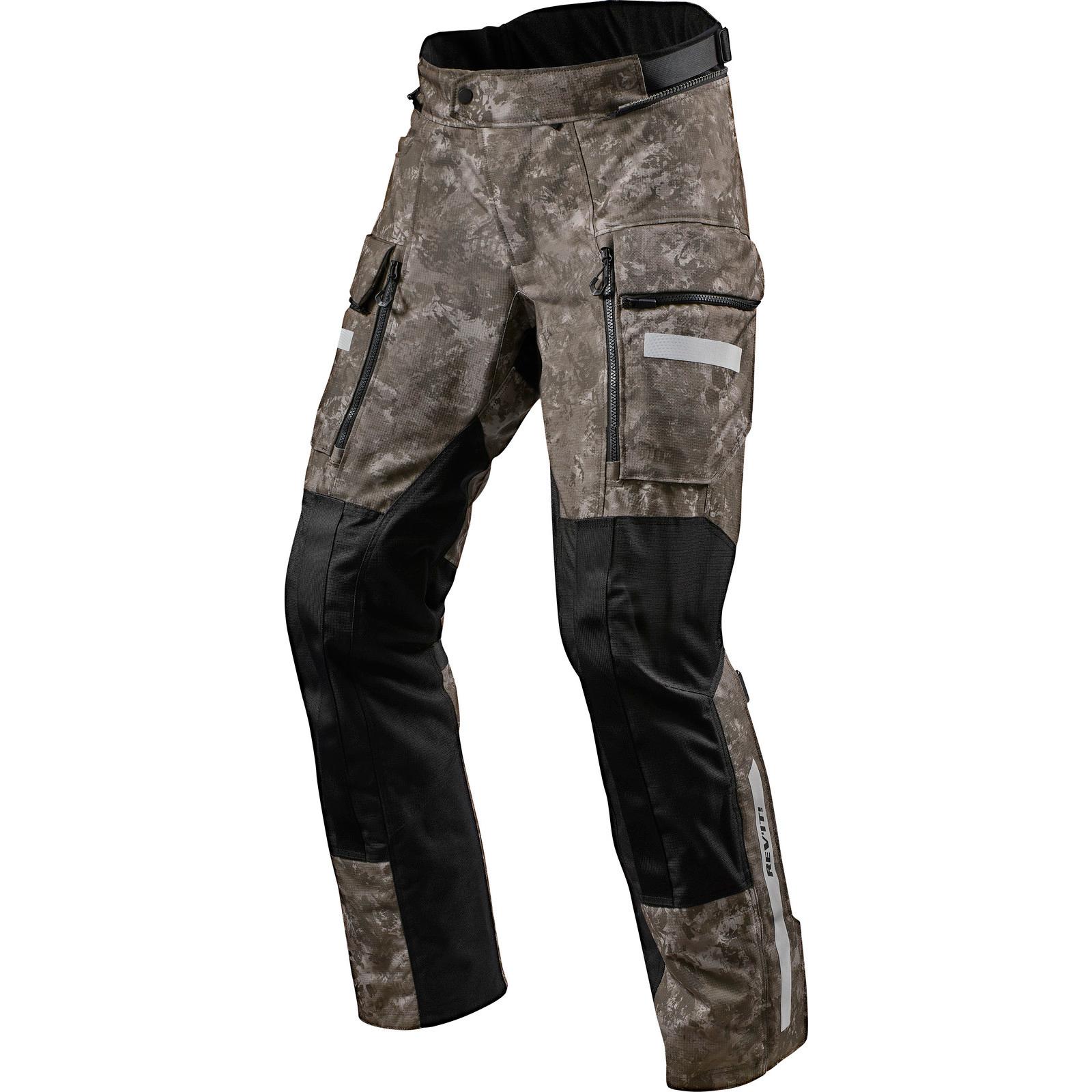 FPT104 - 7013-XL - Rev It Sand 4 H2O Motorcycle Trousers XL Camo Brown Long