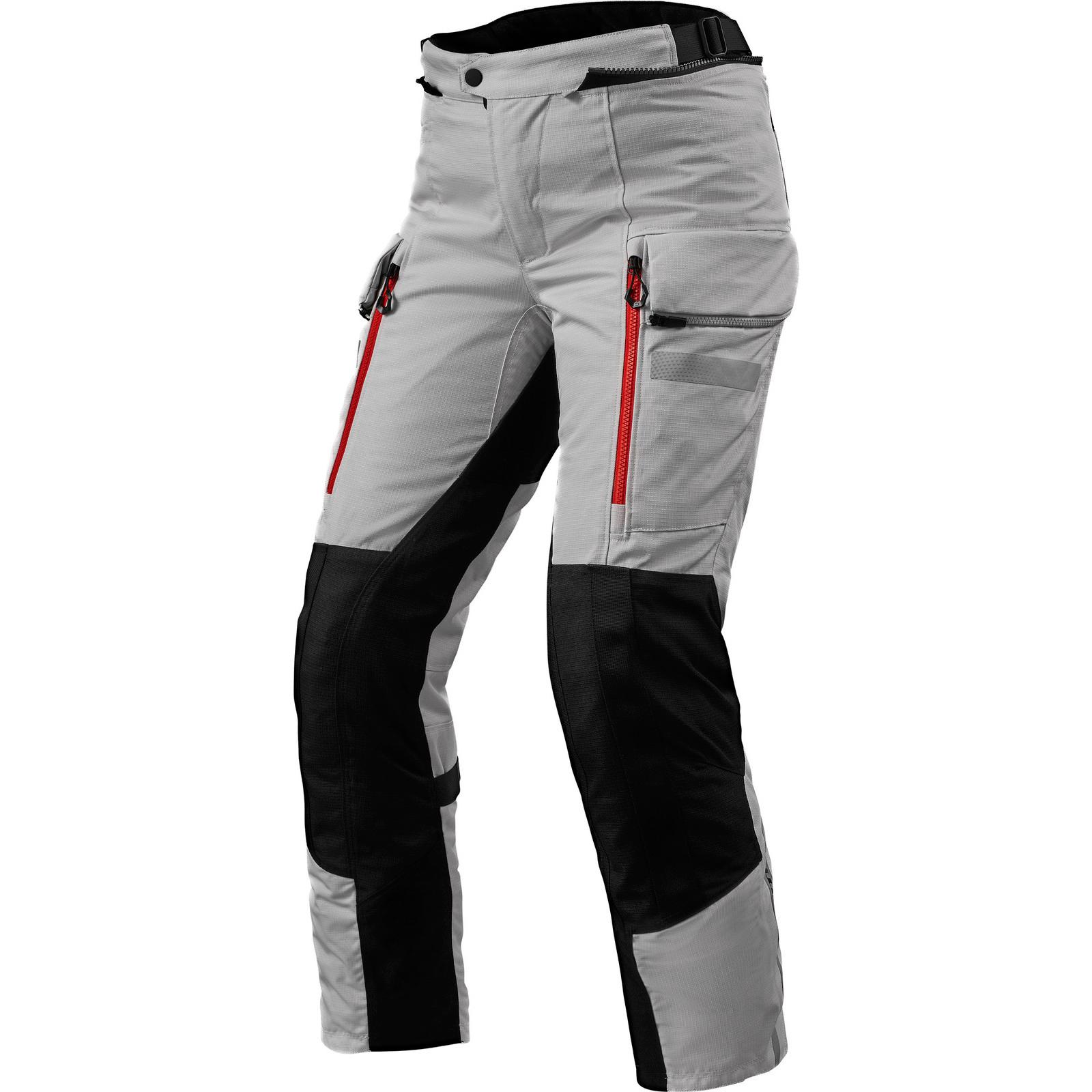 FPT105 - 4011-L40 - Rev It Sand 4 H2O Ladies Motorcycle Trousers 40 Silver Black Standard (UK 12)