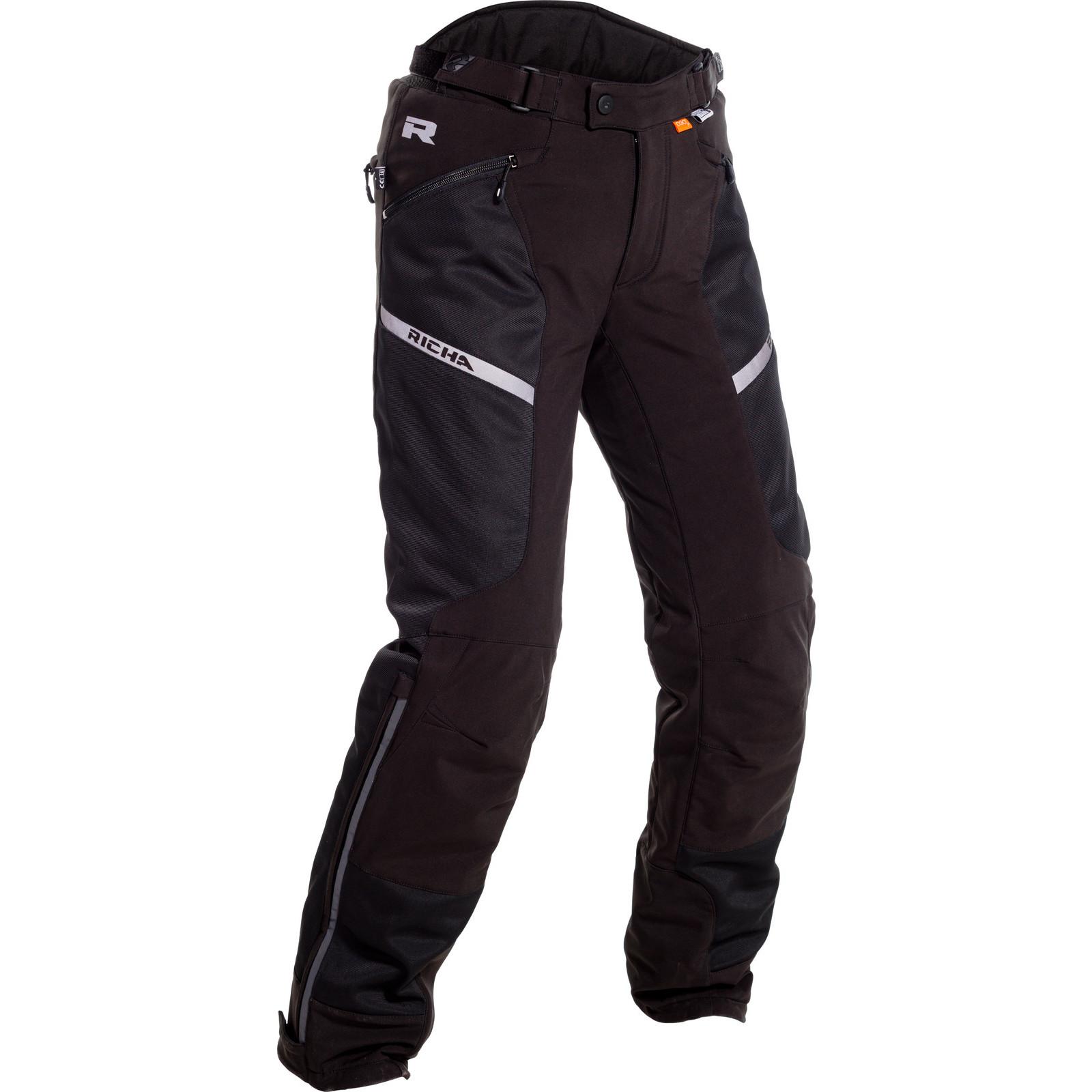 7AVEII100-L - Richa Softshell Mesh WP Ladies Motorcycle Trousers L Black Standard