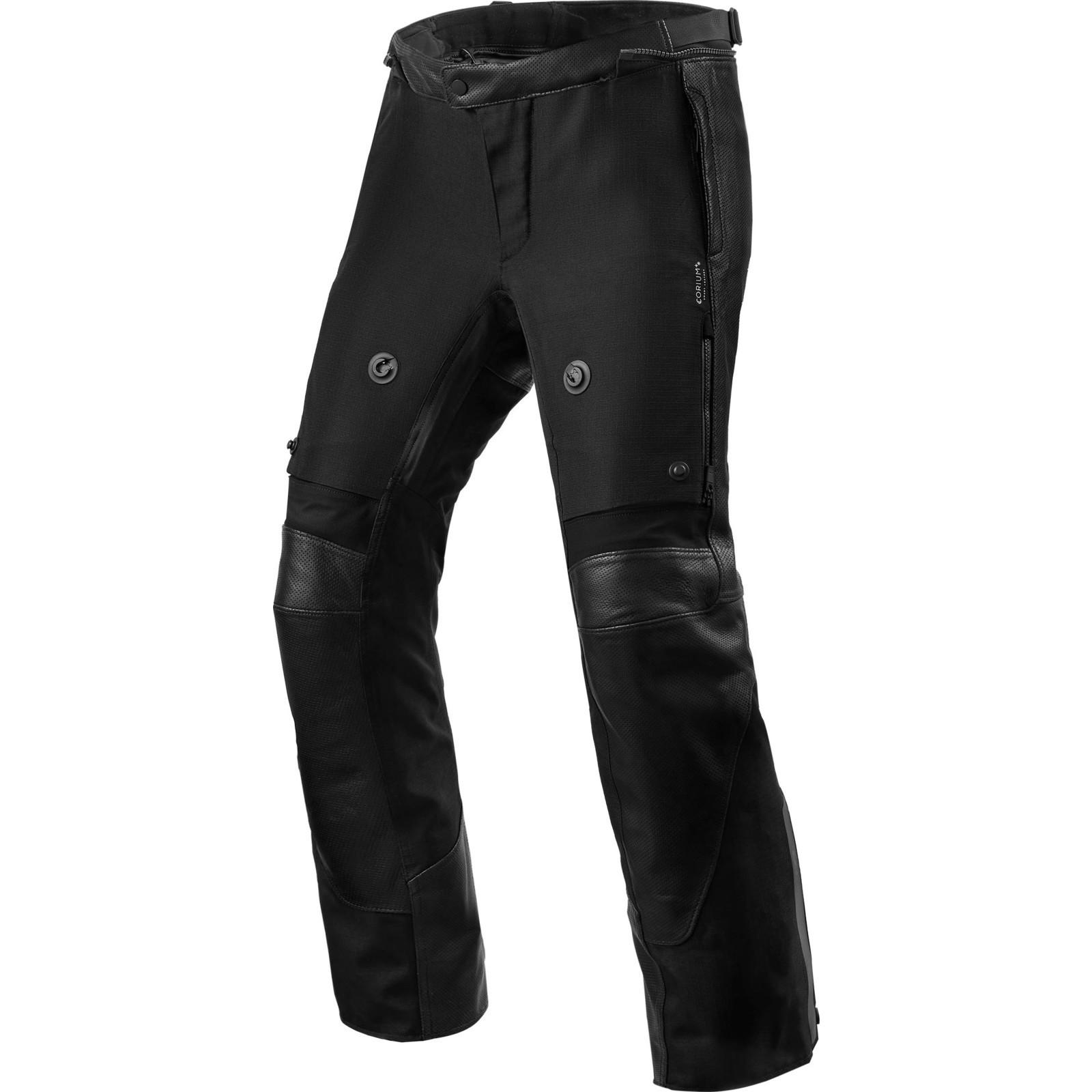 FPL040 - 0012-M56 - Rev It Valve H2O Motorcycle Trousers 56 Black Short (UK 38)