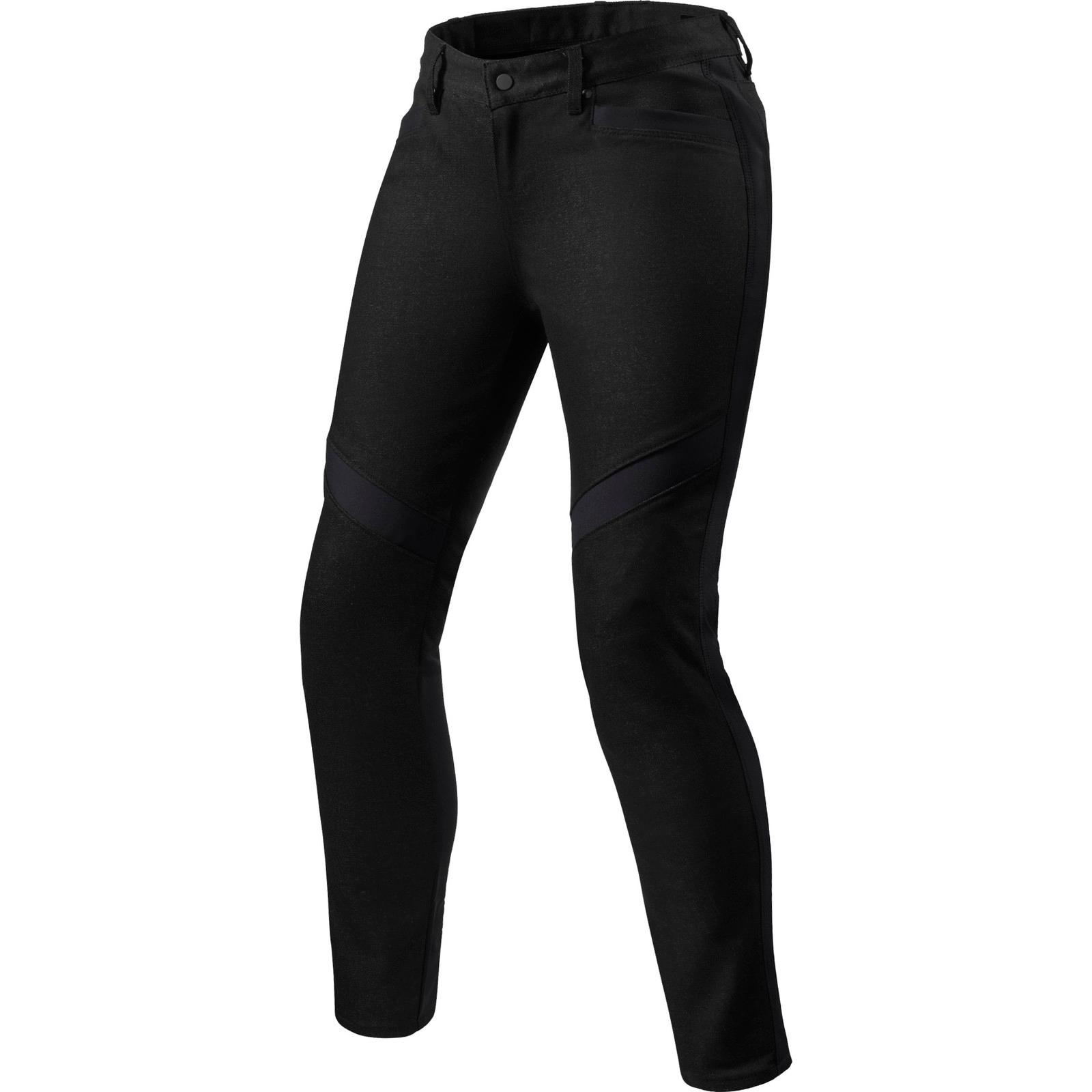 FPT121 - 0011-L44 - Rev It Elin Ladies Motorcycle Trousers 44 Black Standard (UK 16)