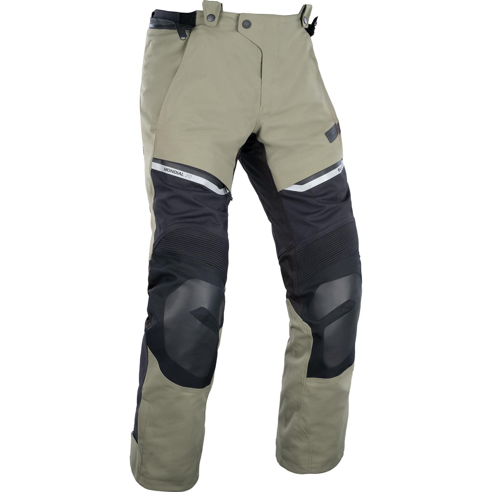 TM226102R5XL - Oxford Mondial 2.0 Dry2Dry Motorcycle Trousers 5XL Black Olive Standard