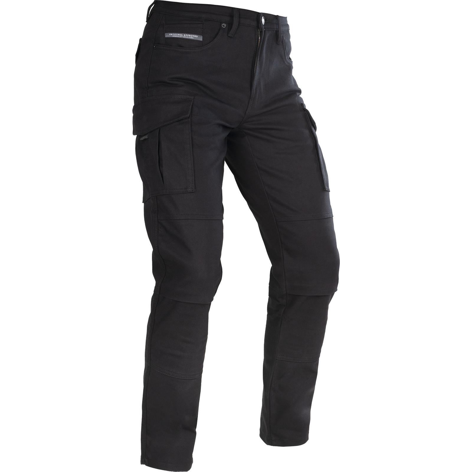 TM229901R30 - Oxford Original Approved AA Cargo Motorcycle Trousers 30 Black