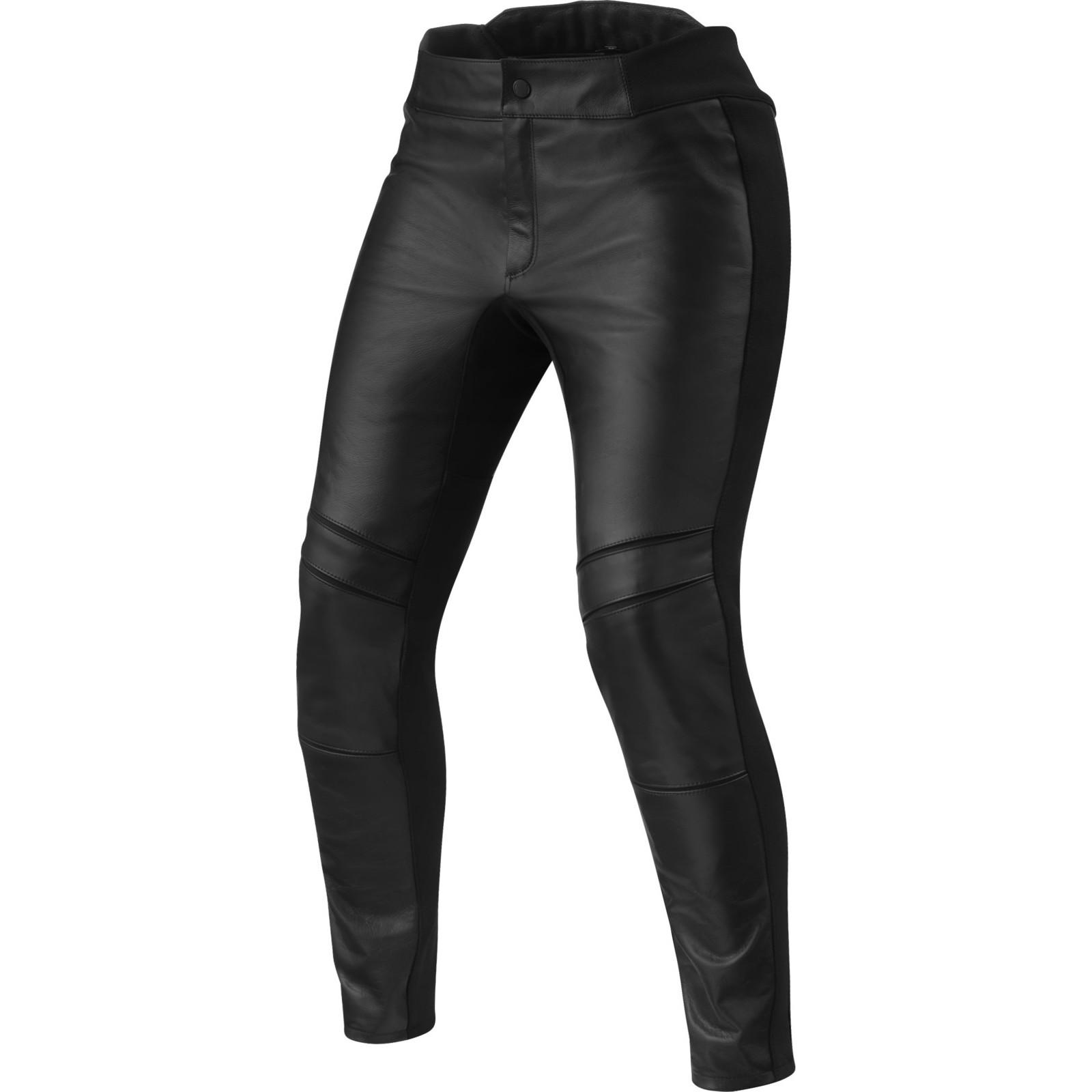 FPL041 - 0011-L38 - Rev It Maci Ladies Leather Motorcycle Trousers 38 Black Standard (UK 10)