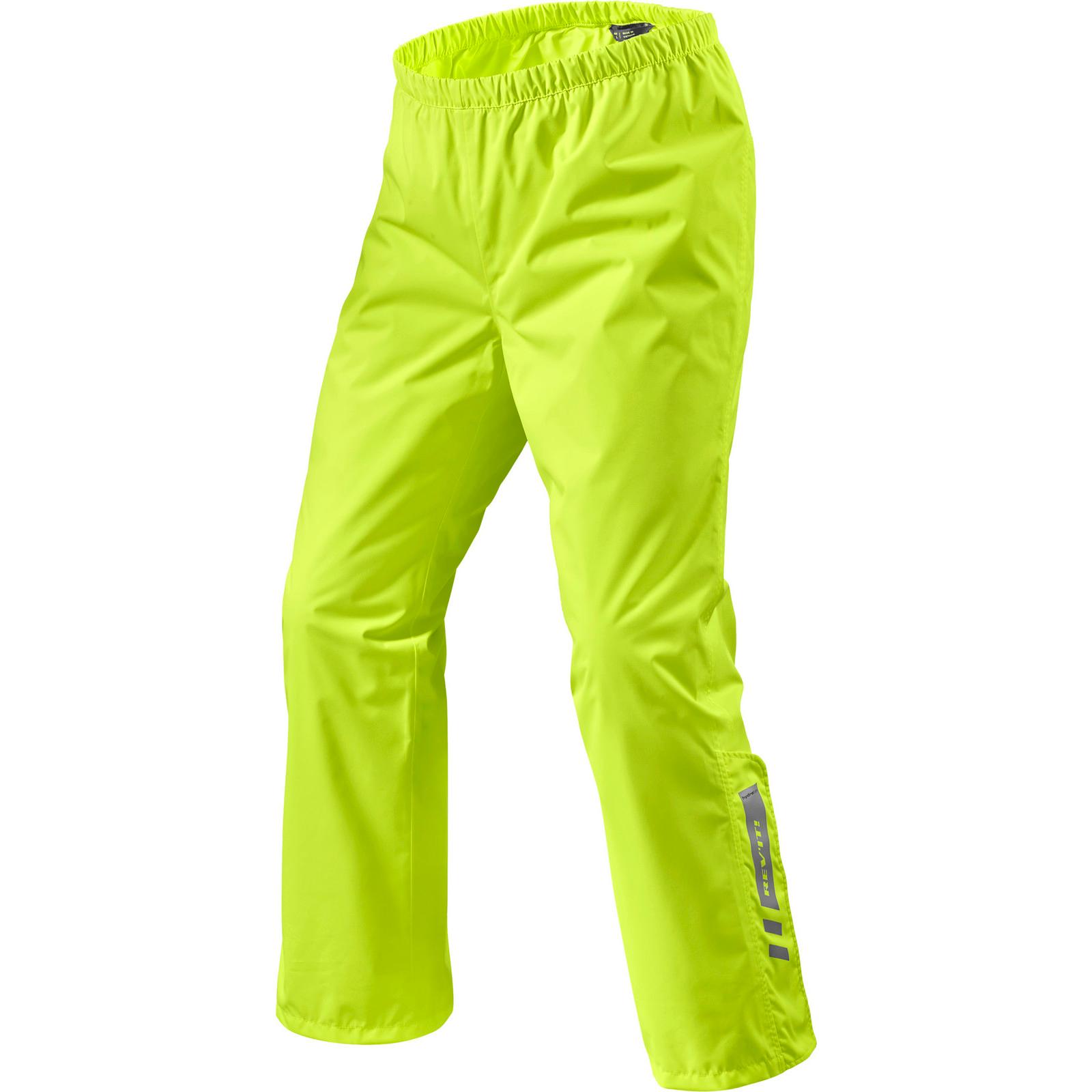 FRC024 - 0410-XS - Rev It Acid 4 H2O Motorcycle Rain Trousers XS Neon Yellow