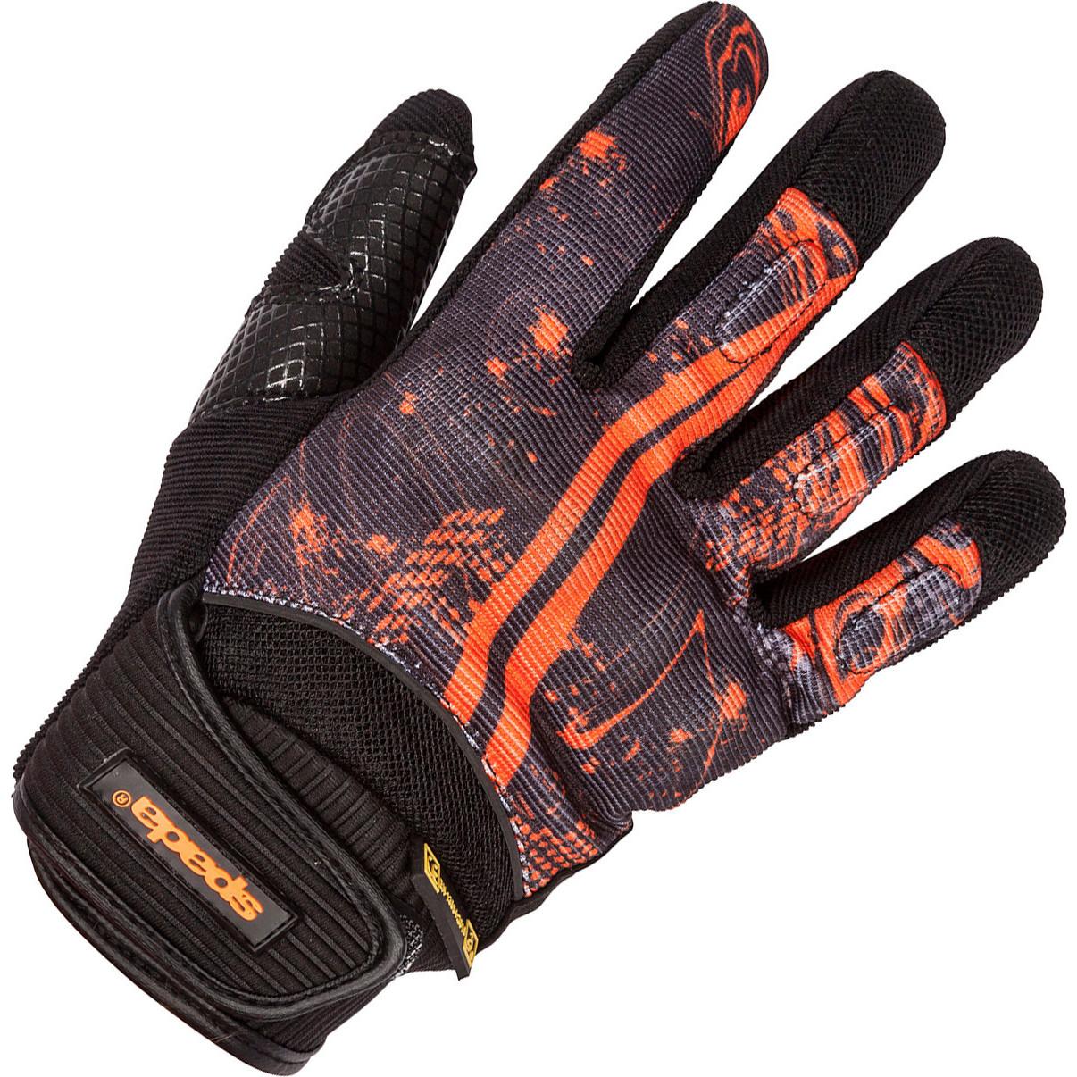 Spada Splash CE Motorcycle Gloves S Black Orange