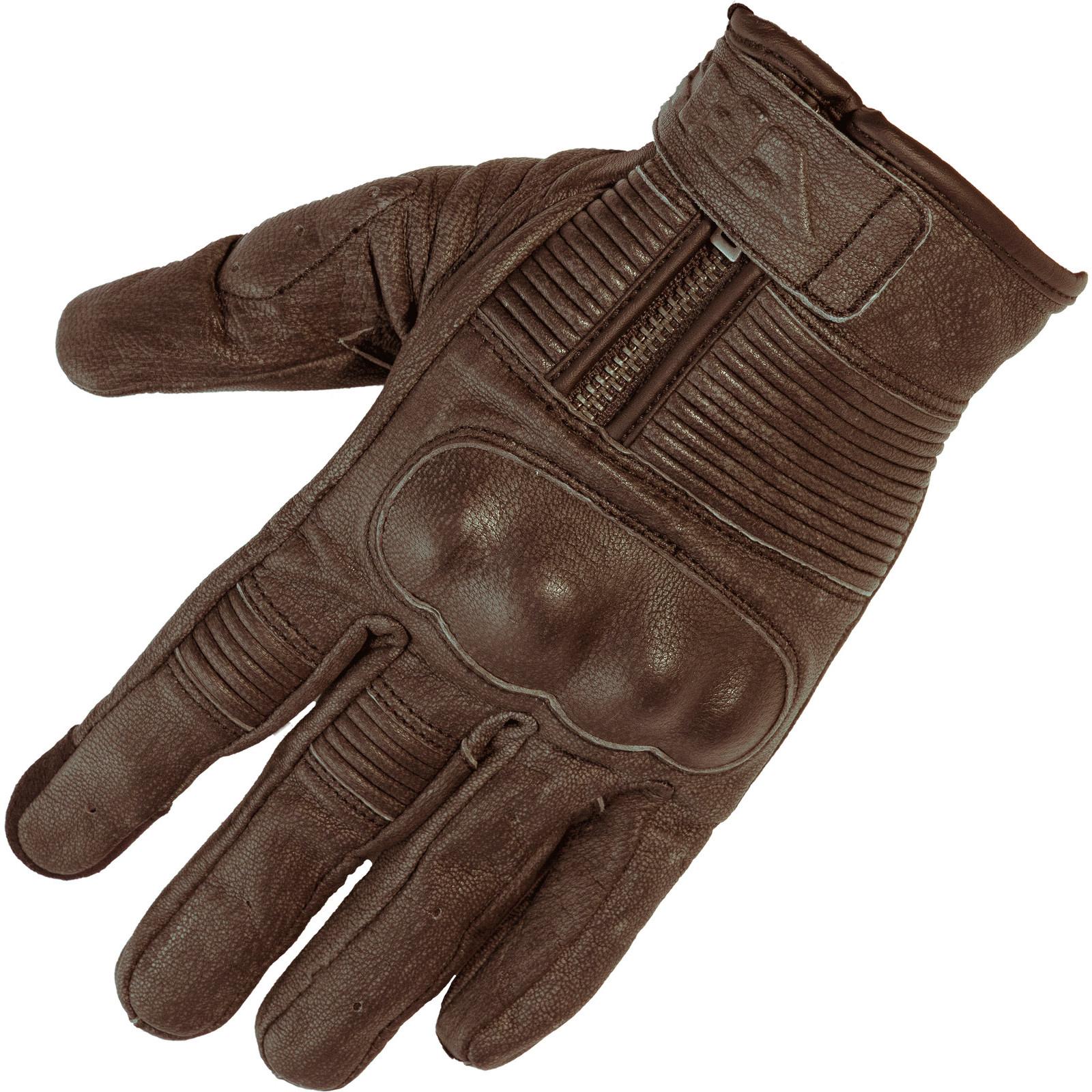 Richa Shadow Leather Motorcycle Gloves S Brown