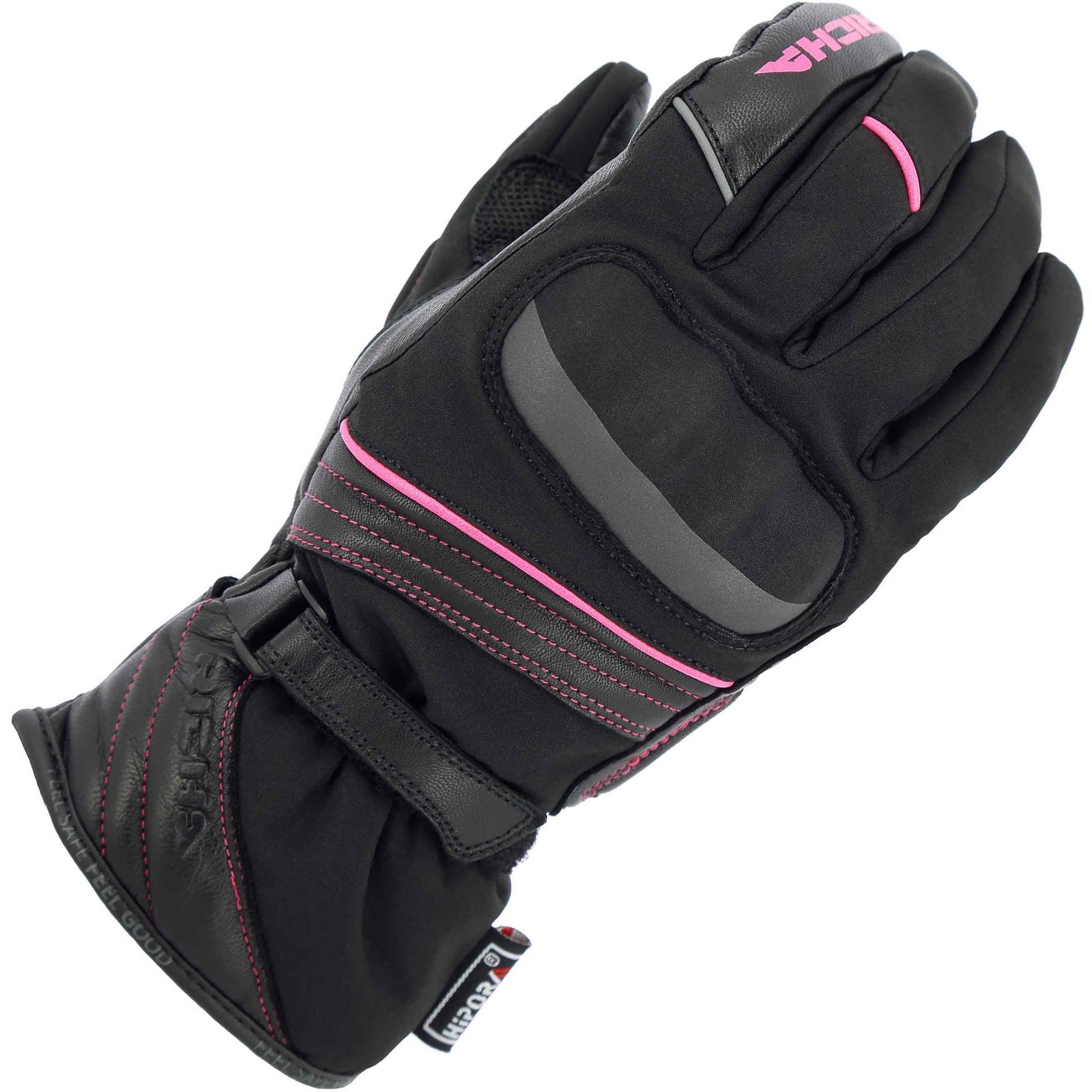 5ELL700-DXL - Richa Ella Ladies Motorcycle Gloves XL Black Pink