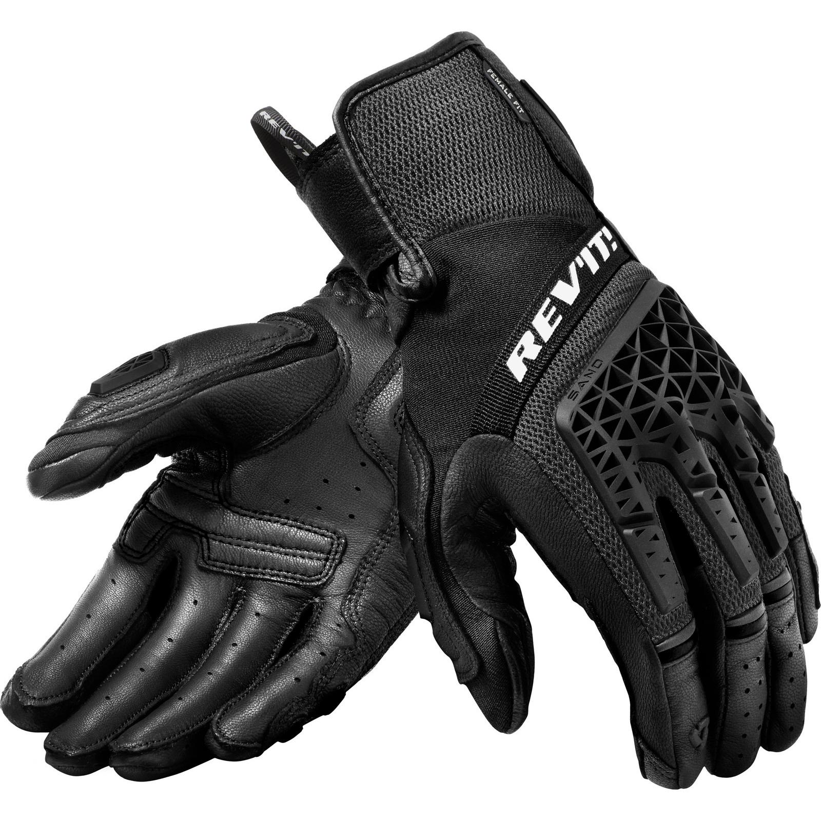 FGS174 - 1010-XL - Rev It Sand 4 Ladies Motorcycle Gloves XL Black