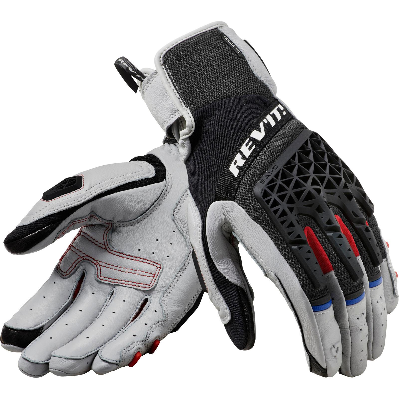 FGS174 - 3610-XL - Rev It Sand 4 Ladies Motorcycle Gloves XL Light Grey Black