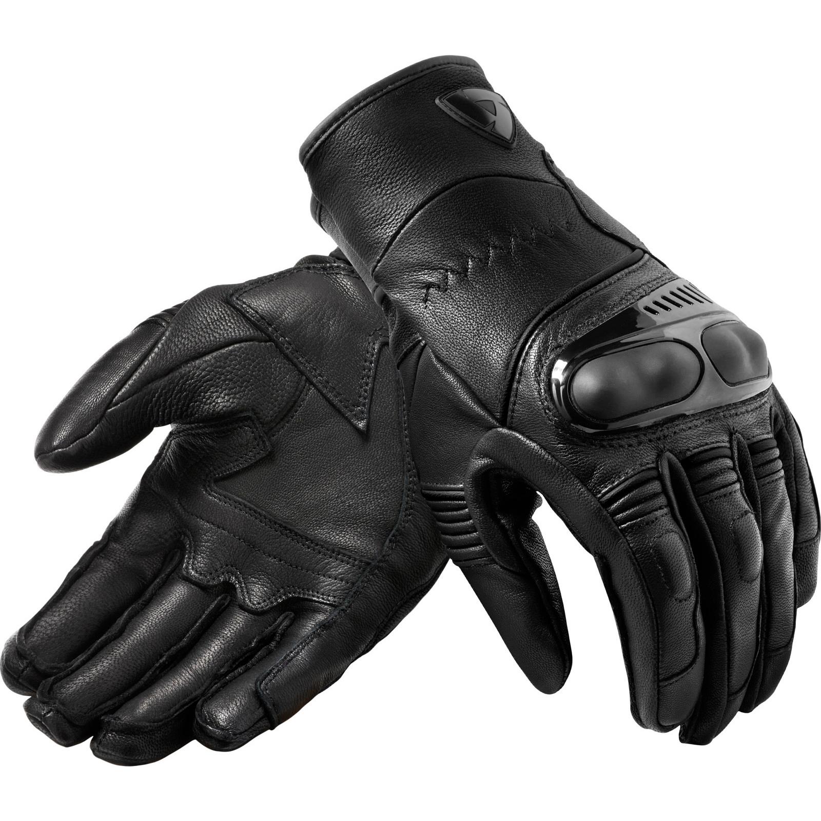 FGS175 - 1010-XS - Rev It Hyperion H2O Leather Motorcycle Gloves XS Black