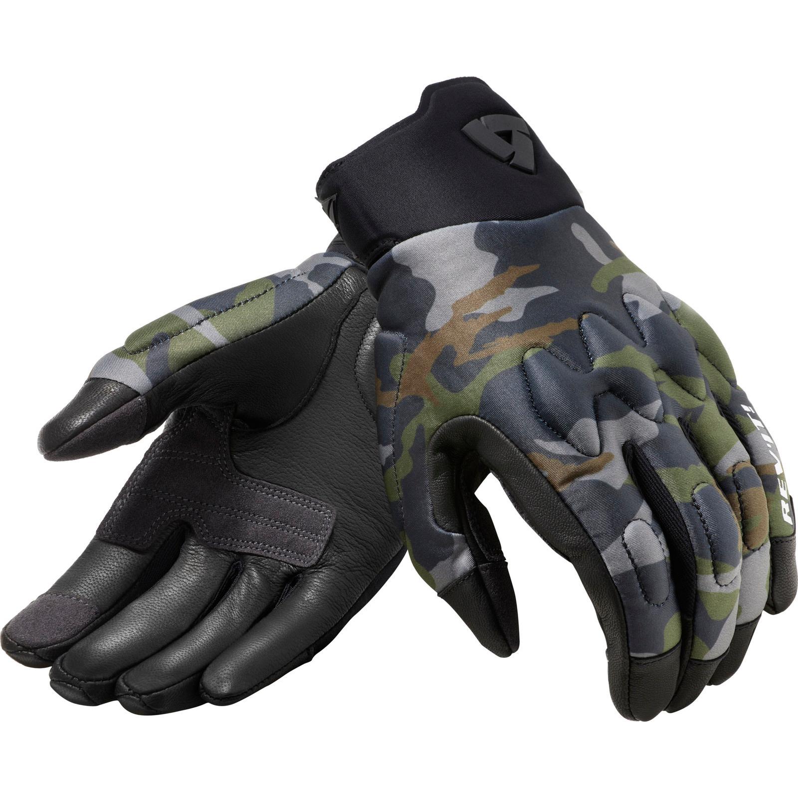 FGS167 - 4580-M - Rev It Spectrum Motorcycle Gloves M Camo Dark Green