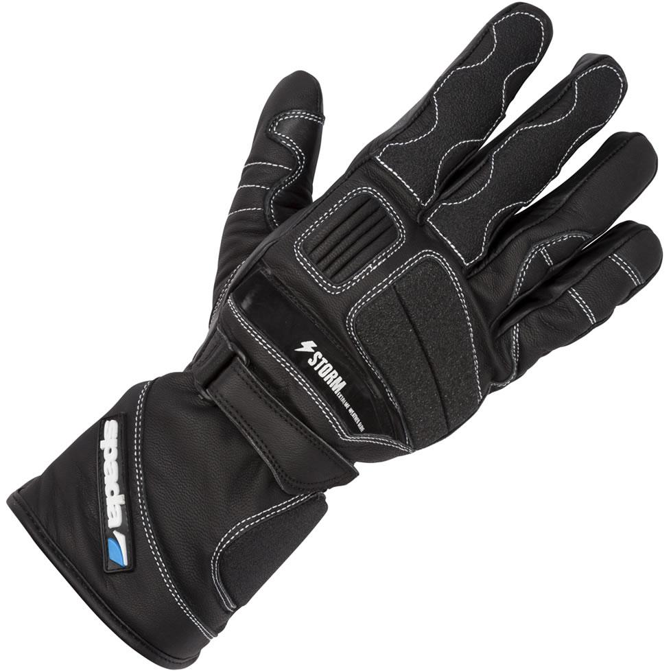 Spada Storm CE WP Leather Motorcycle Gloves S Black