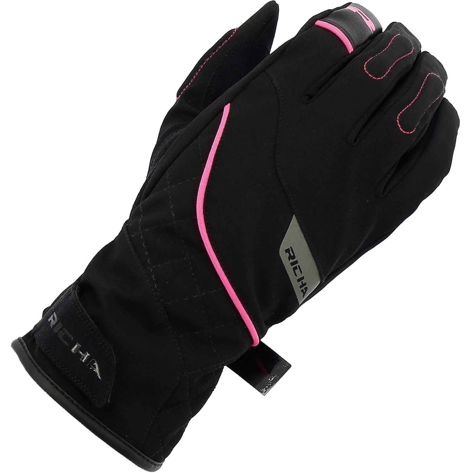 5TNII700-D2XL - Richa Tina 2 WP Ladies Motorcycle Gloves XXL Black Pink