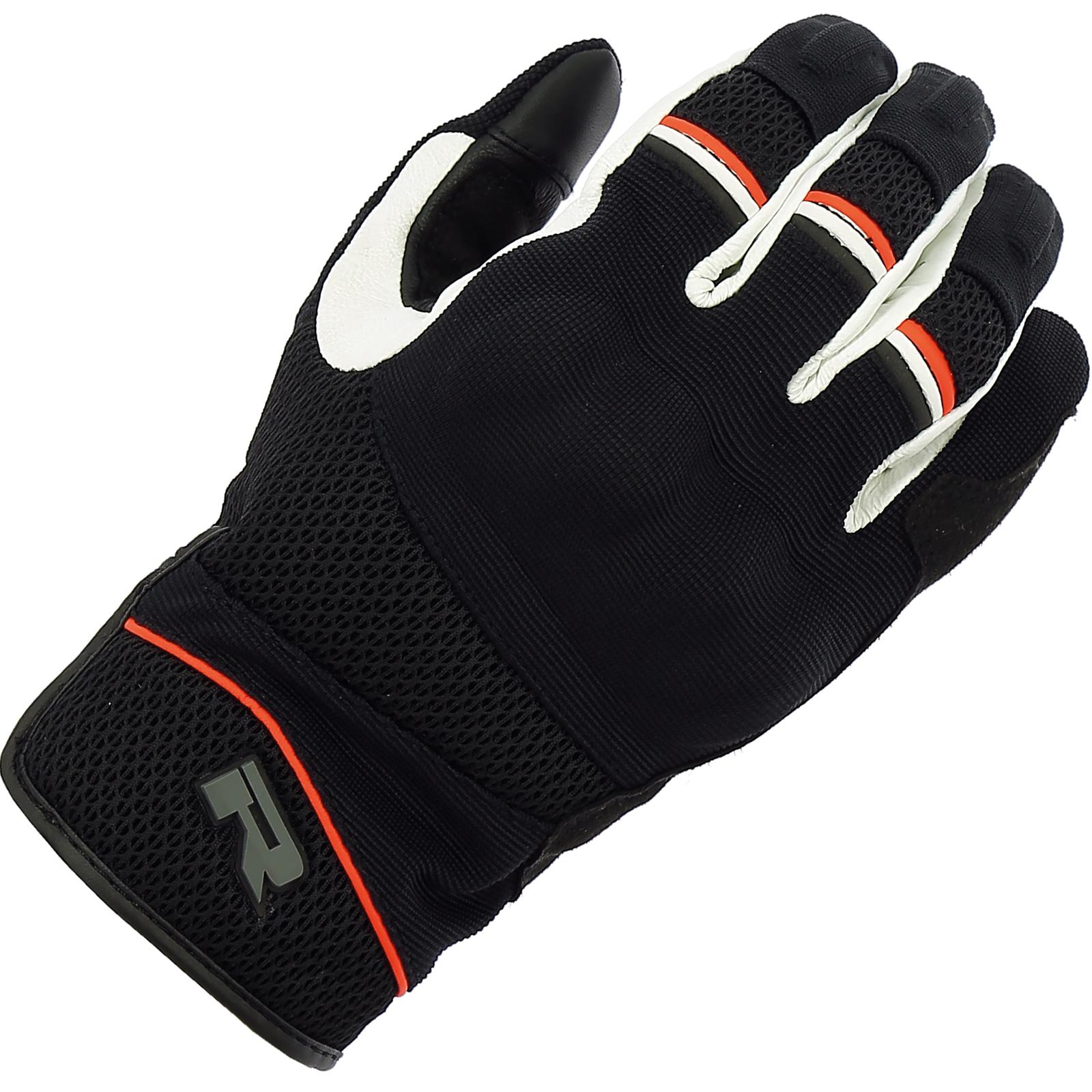 5DEII2700-M - Richa Desert 2 Motorcycle Gloves M Black White Red