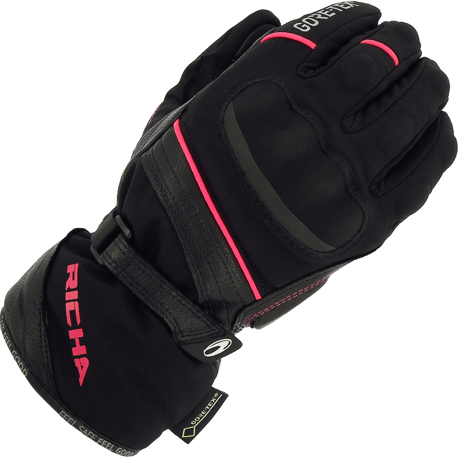 5DIG100-DL - Richa Diana Gore-Tex Ladies Motorcycle Gloves L Black Pink