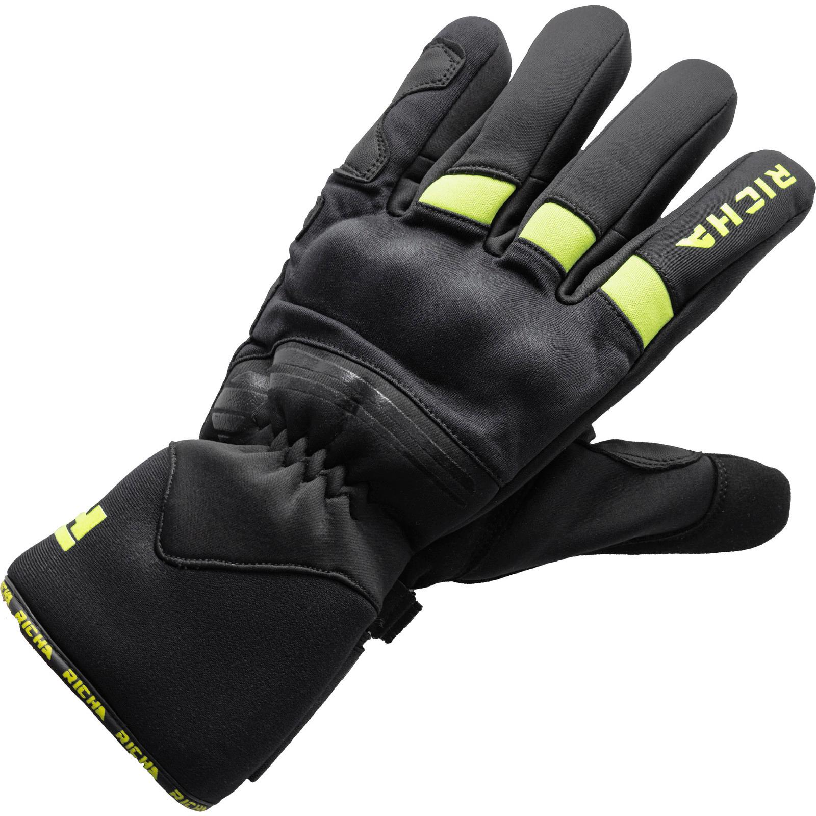 Richa Summit Evo Motorcycle Gloves M Black Fluo