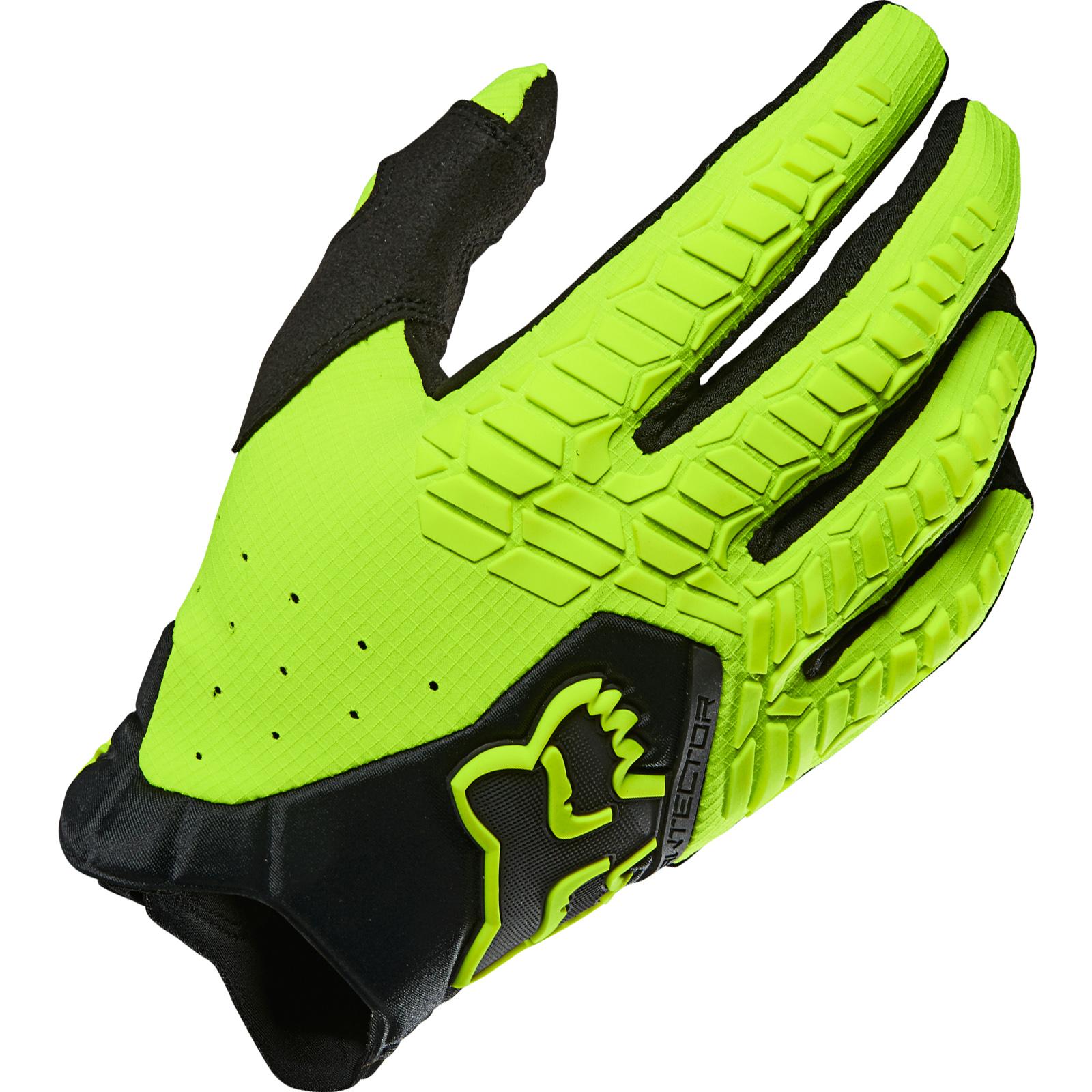 21737-130-S - Fox Racing 2022 Pawtector Motocross Gloves S Fluo Yellow