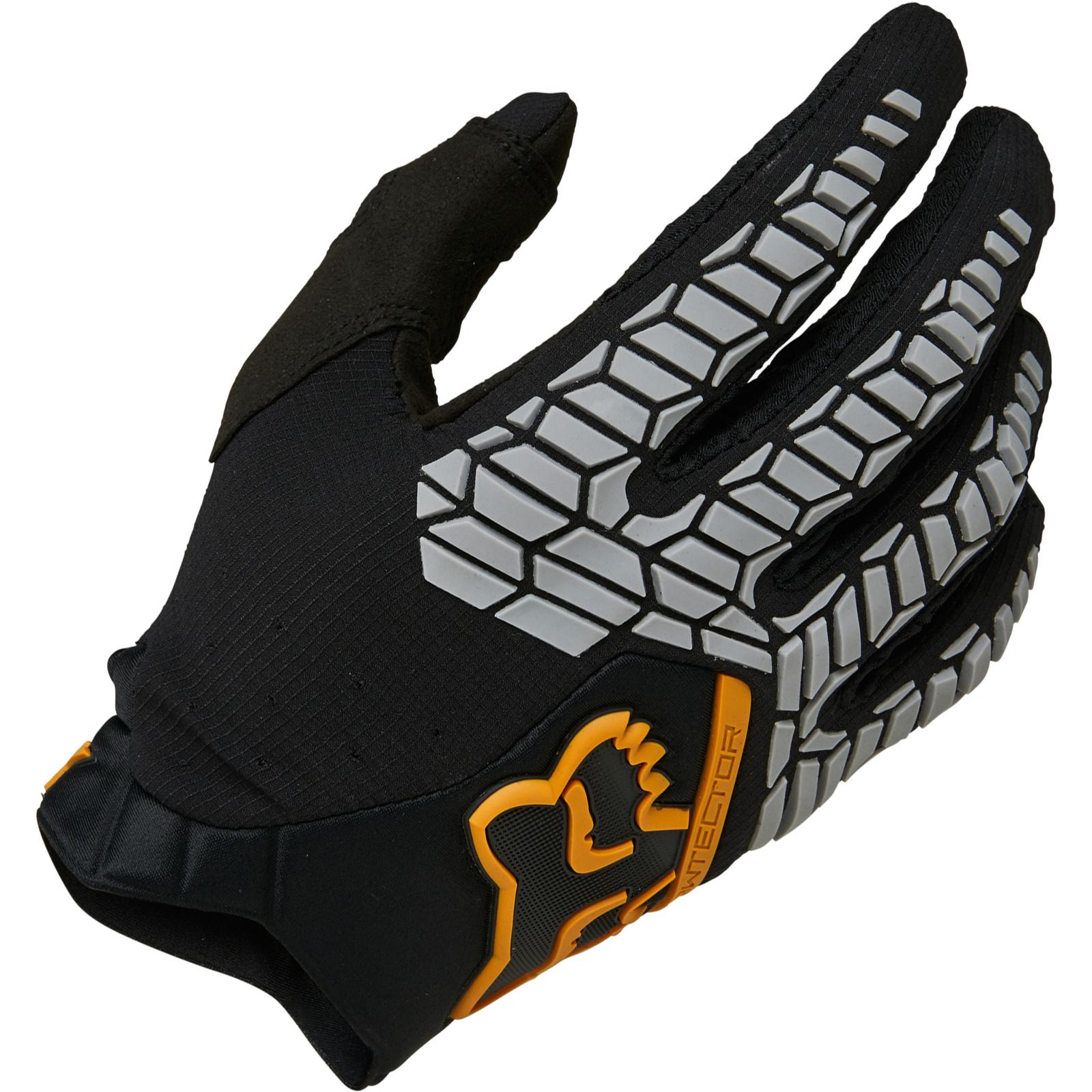 21737-595-M - Fox Racing 2022 Pawtector Motocross Gloves M Black Gold