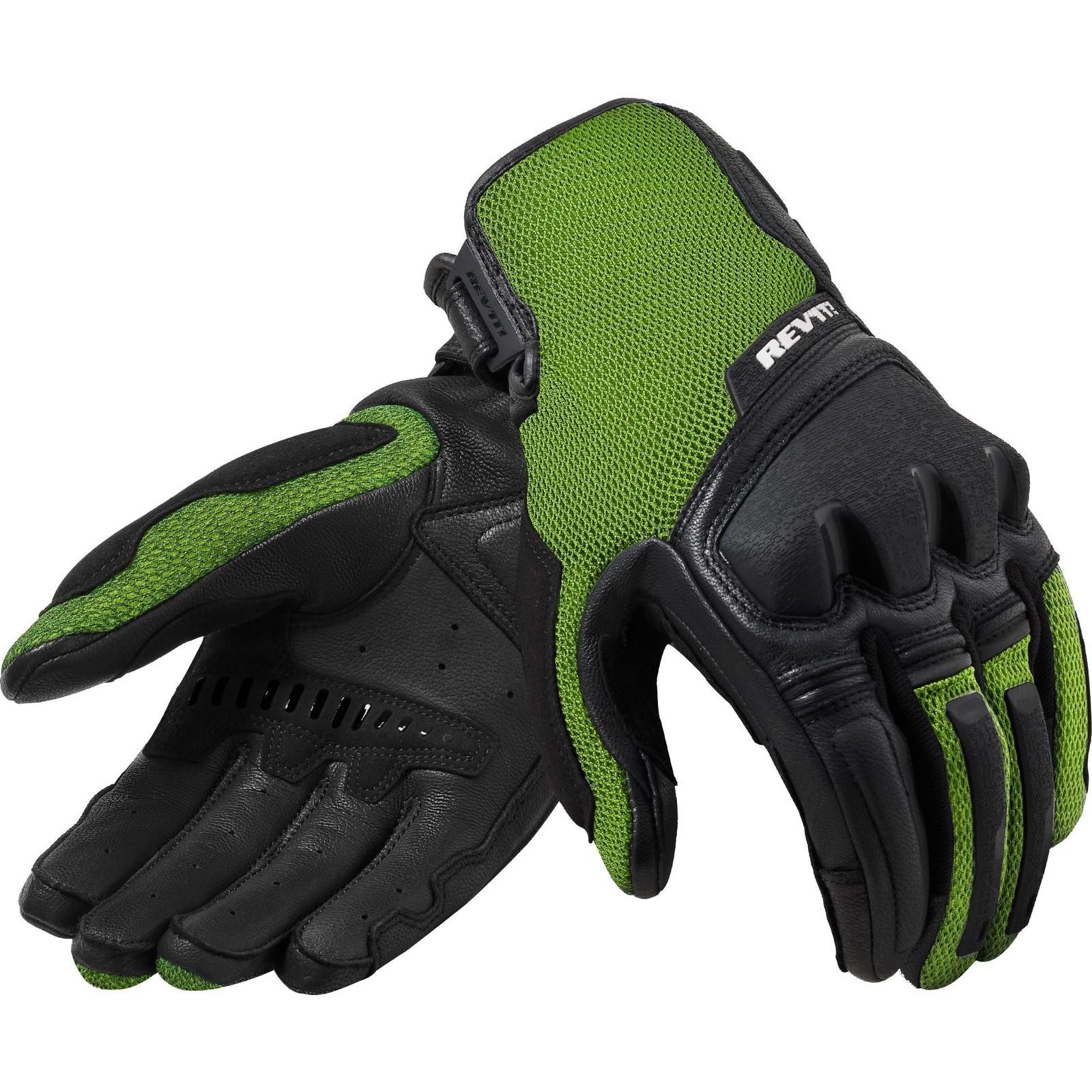 FGS182 - 1450-3XL - Rev It Duty Motorcycle Gloves 3XL Black Neon Yellow