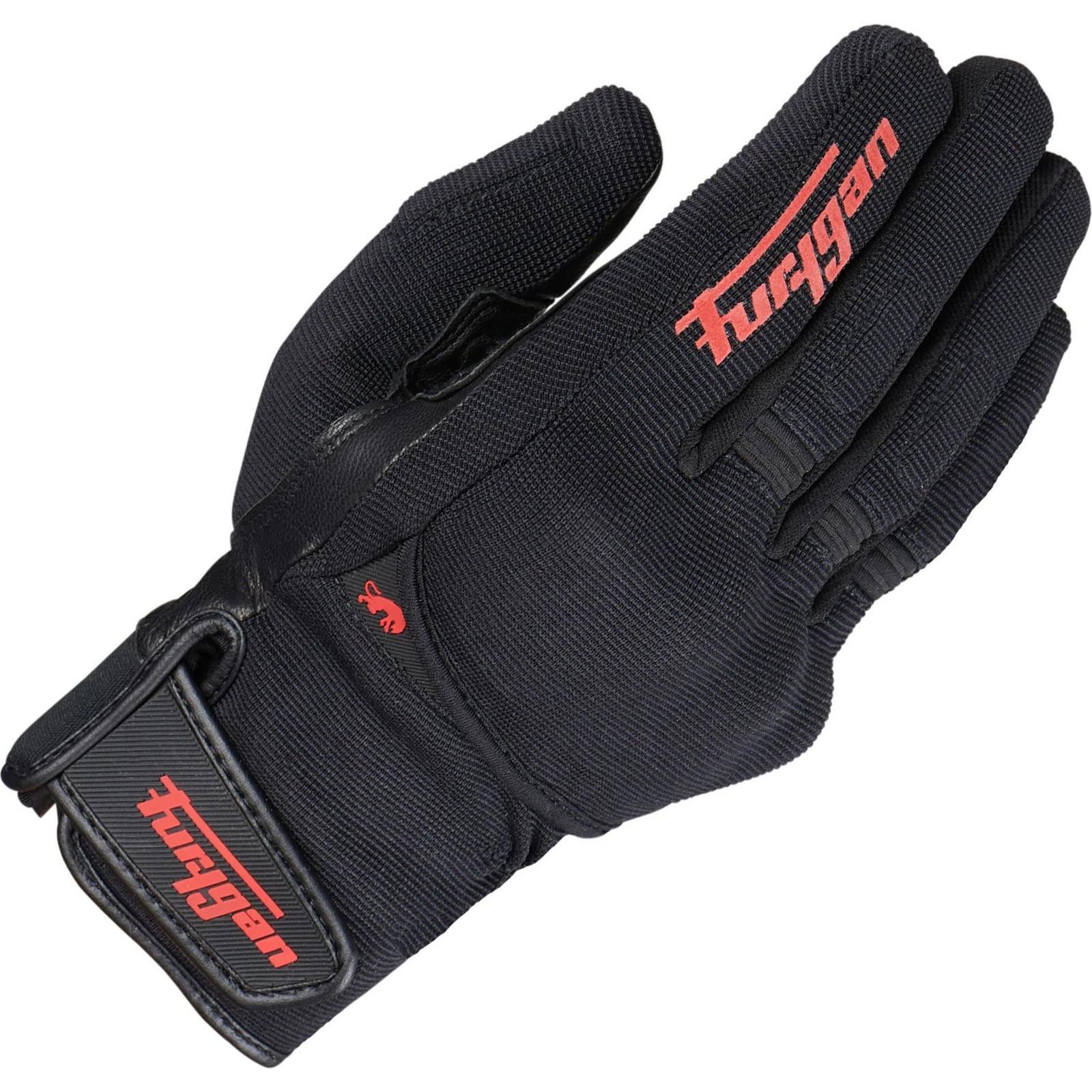 4531-108 M - Furygan Jet All Season D3O Motorcycle Gloves M Black Red