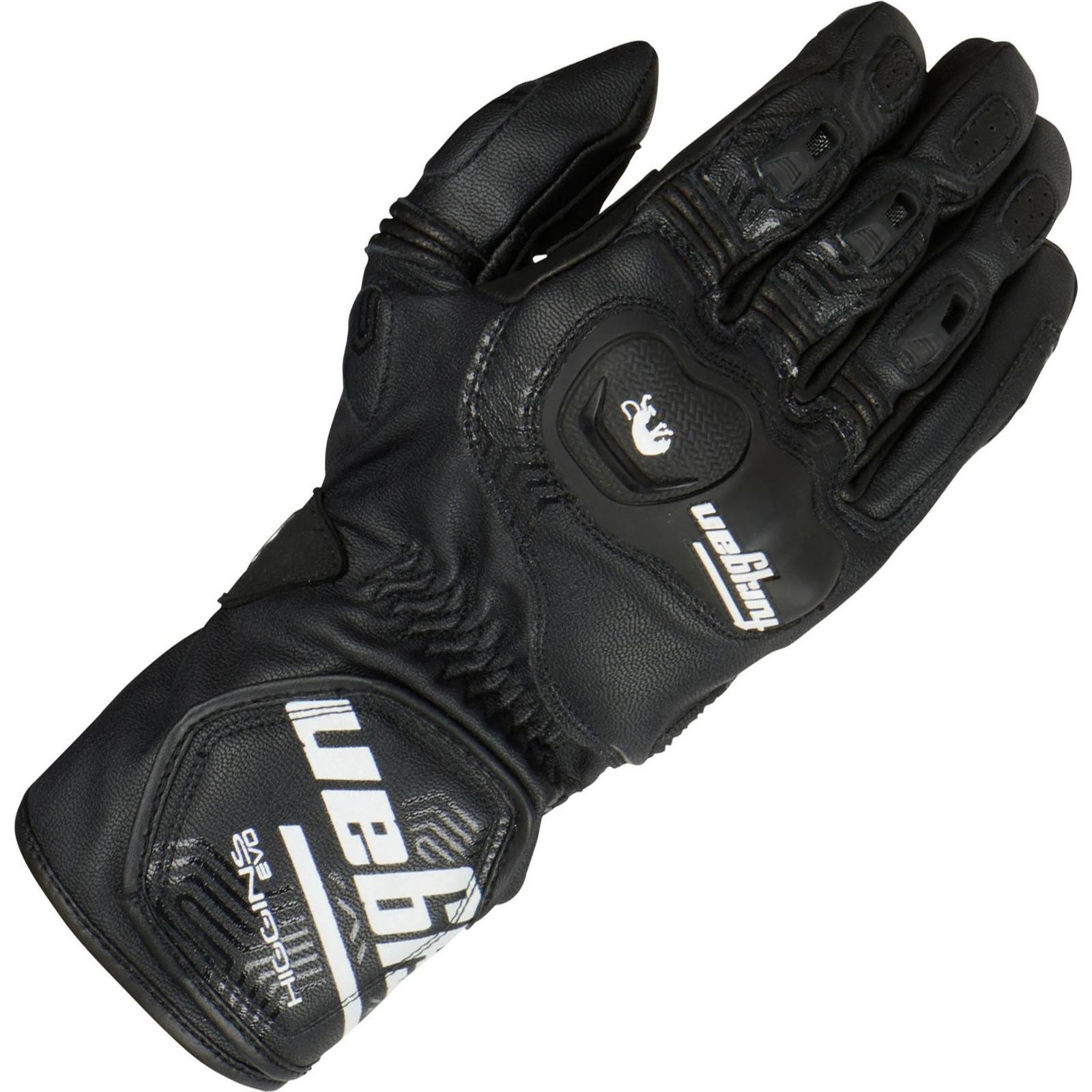 4559-143 2XL - Furygan Higgins Evo Leather Motorcycle Gloves XXL Black White